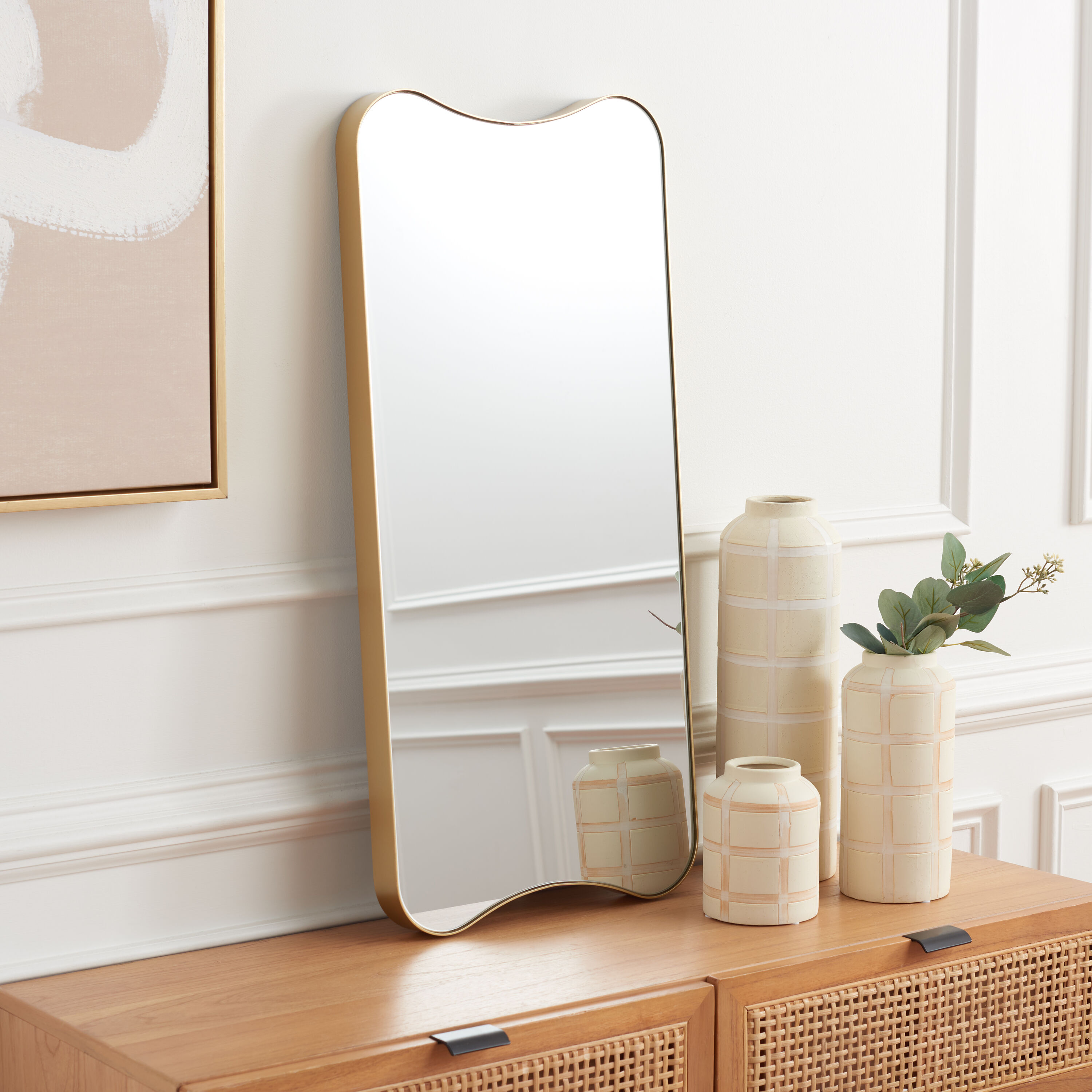 Safavieh Hyla 14in Mirror Gold