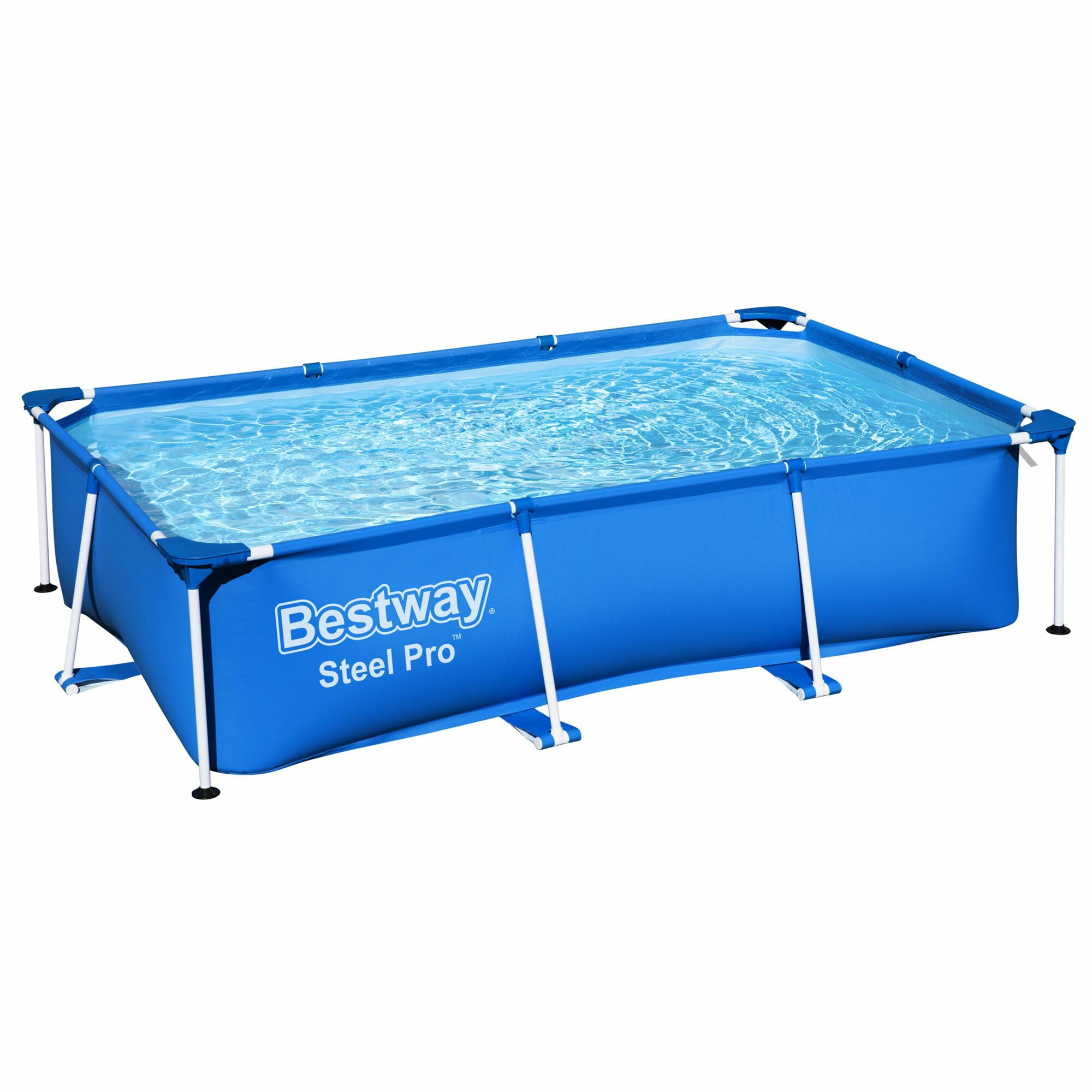 Bestway 8.5-ft x 5.6-ft x Pools in the department Above-Ground Pool at Frame Metal Above-Ground Rectangle 24-in
