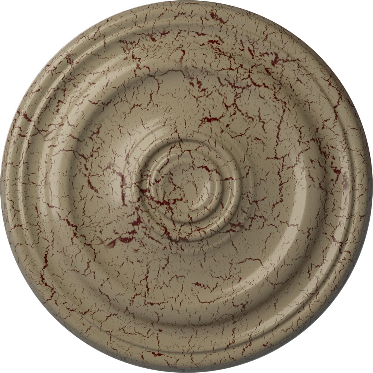 Ekena Millwork CM16KPGDC Kepler Traditional 15.875-in W x 15.875-in L Traditional Gobi Desert Crackle Polyurethane Ceiling Medallion