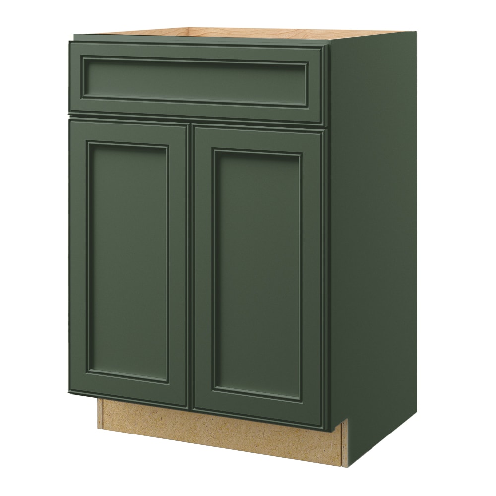 allen + roth 55252HR Heathrow 24-in Sage Bathroom Vanity Base Cabinet without Top