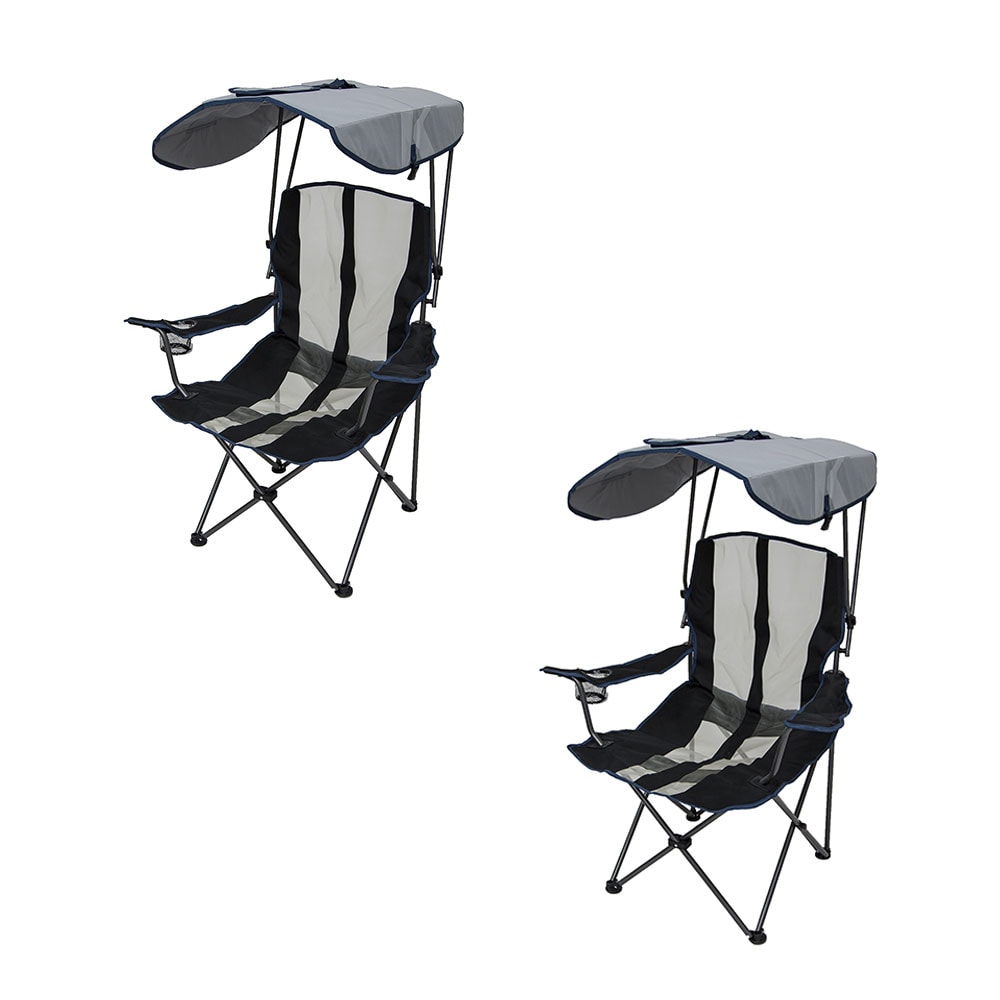 RIO Brands Polyester Navy Folding Camping Chair (Carrying Strap