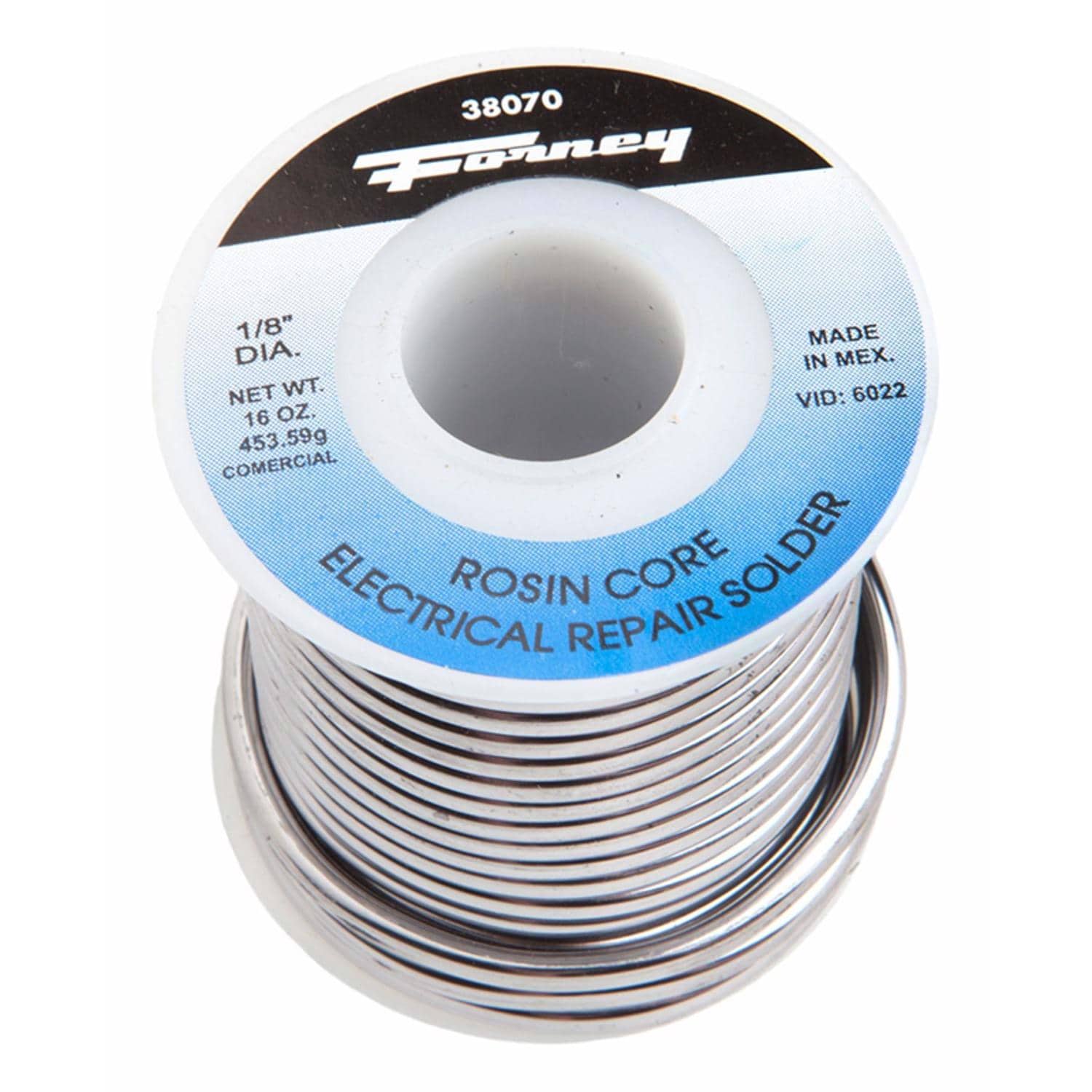 Forney -  16 oz Rosin Core Solder Wire 1/8 in. D Lead/Tin/Antimony 1 pc