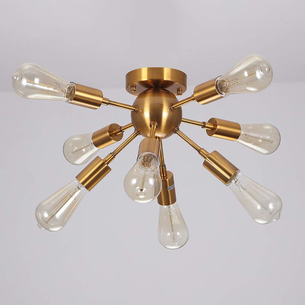 EDISLIVE Y81010000001148 8 -Light 20.5-in Gold Flush Mount Light