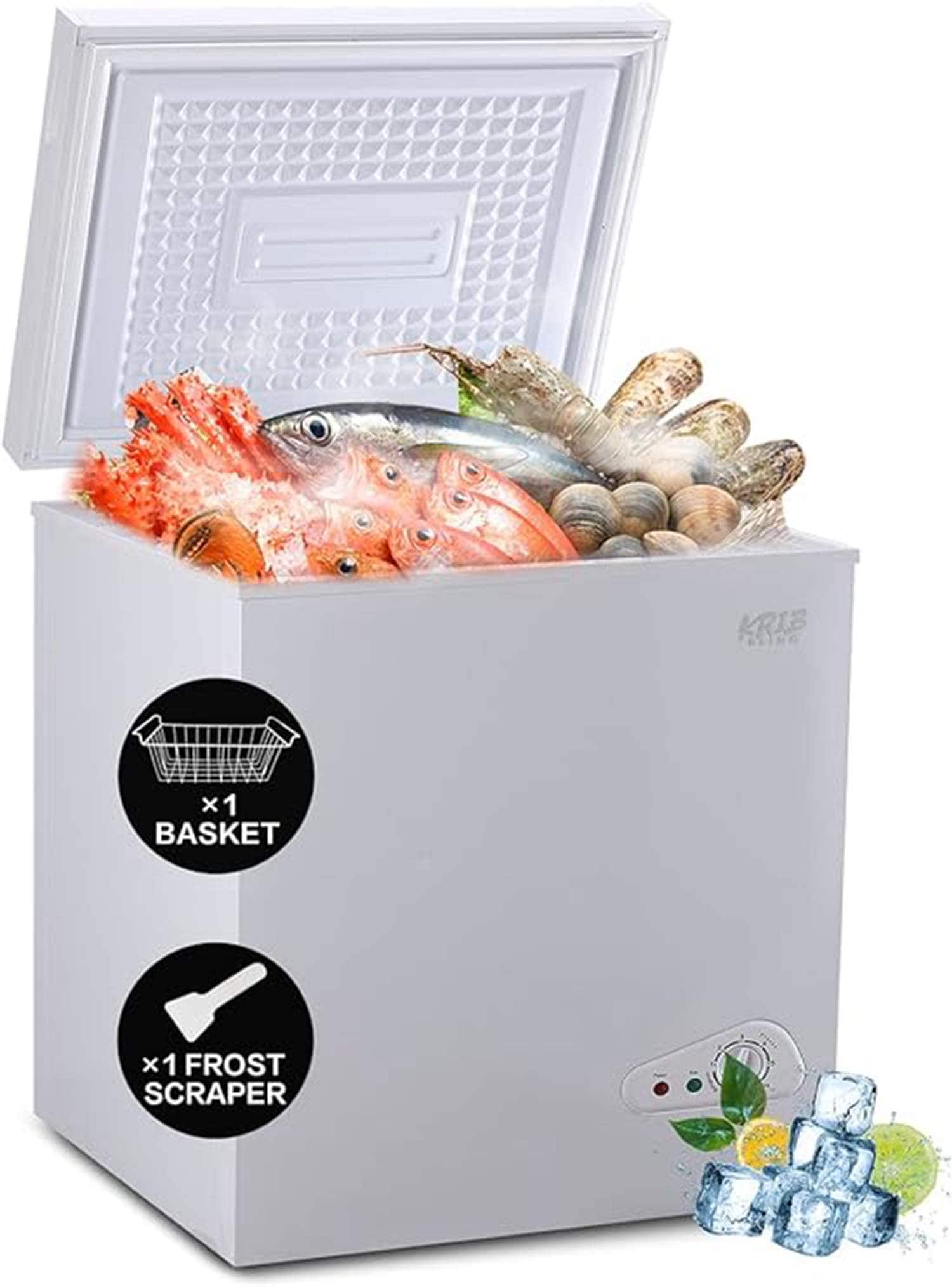 Runesay HBCOLR-13 5-cu ft Garage Ready Chest Freezer White )
