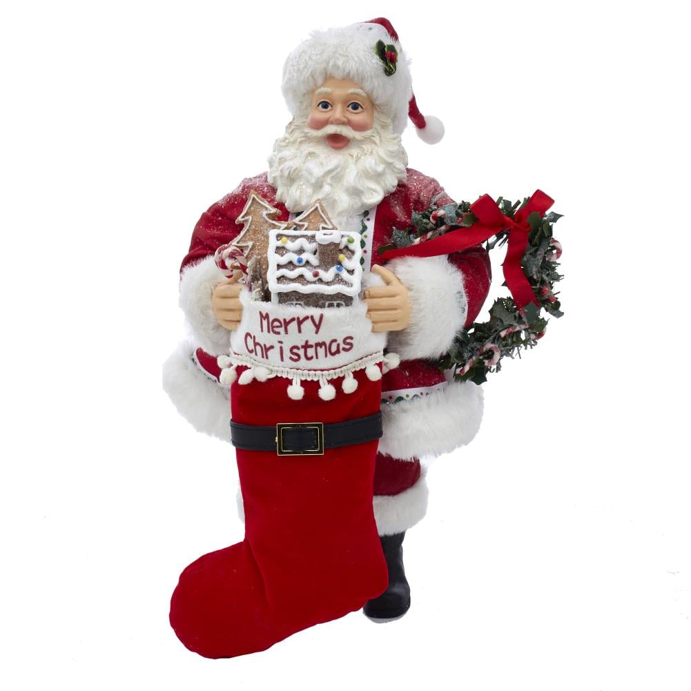 Kurt S. Adler FA0101 10.5-in Figurine Santa Christmas Decor