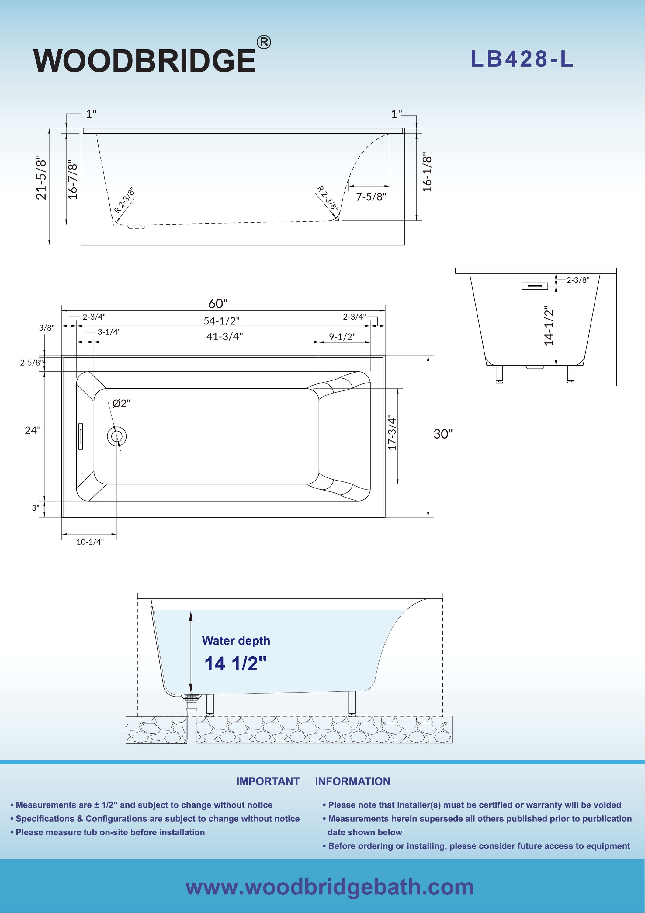 Woodbridge LB341 bathtubs - View #12