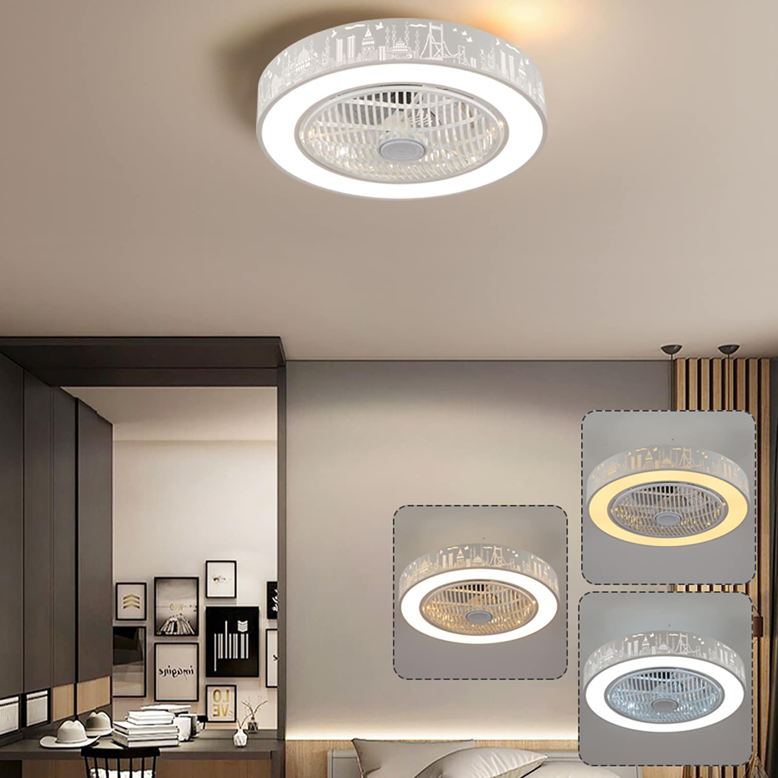 Oukaning HG-HJWJL-6385-US Ceiling-Fans - View #3