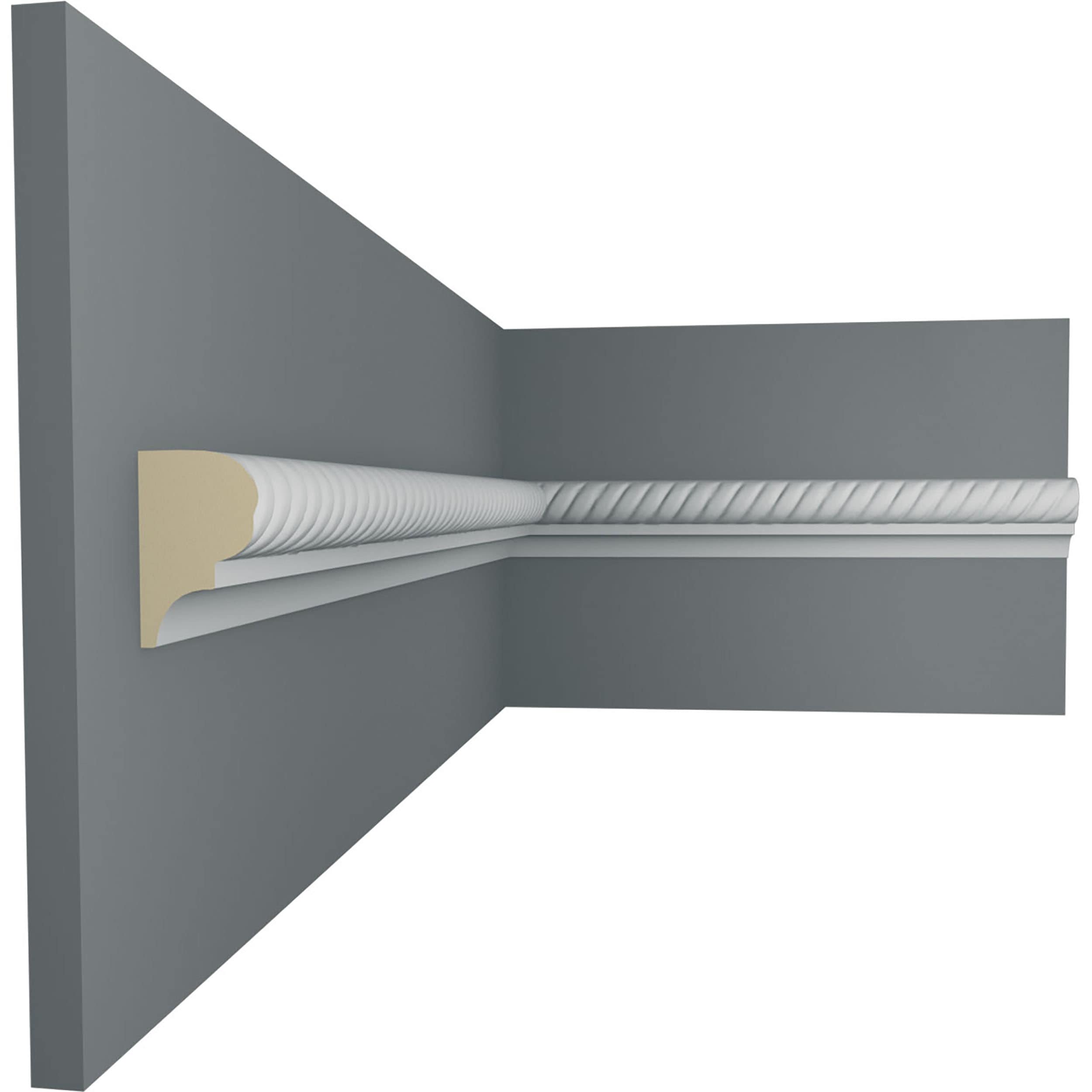 Alexandria White Urethane Decorative Chair Rail Moulding