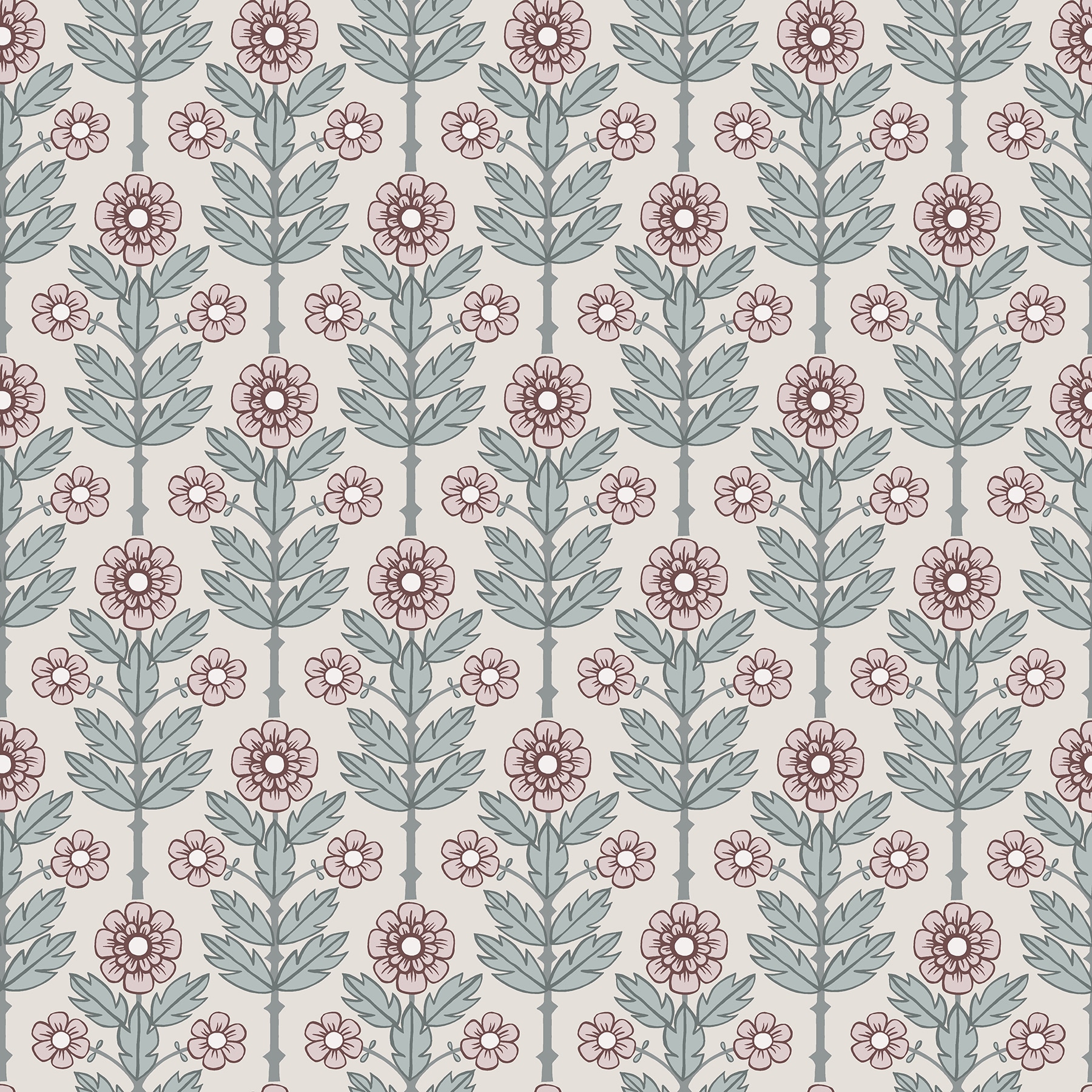 A-Street Prints 2948-28007 Spring 56.4-Sq. Feet Eggshell Non-woven Floral Unpasted Wallpaper