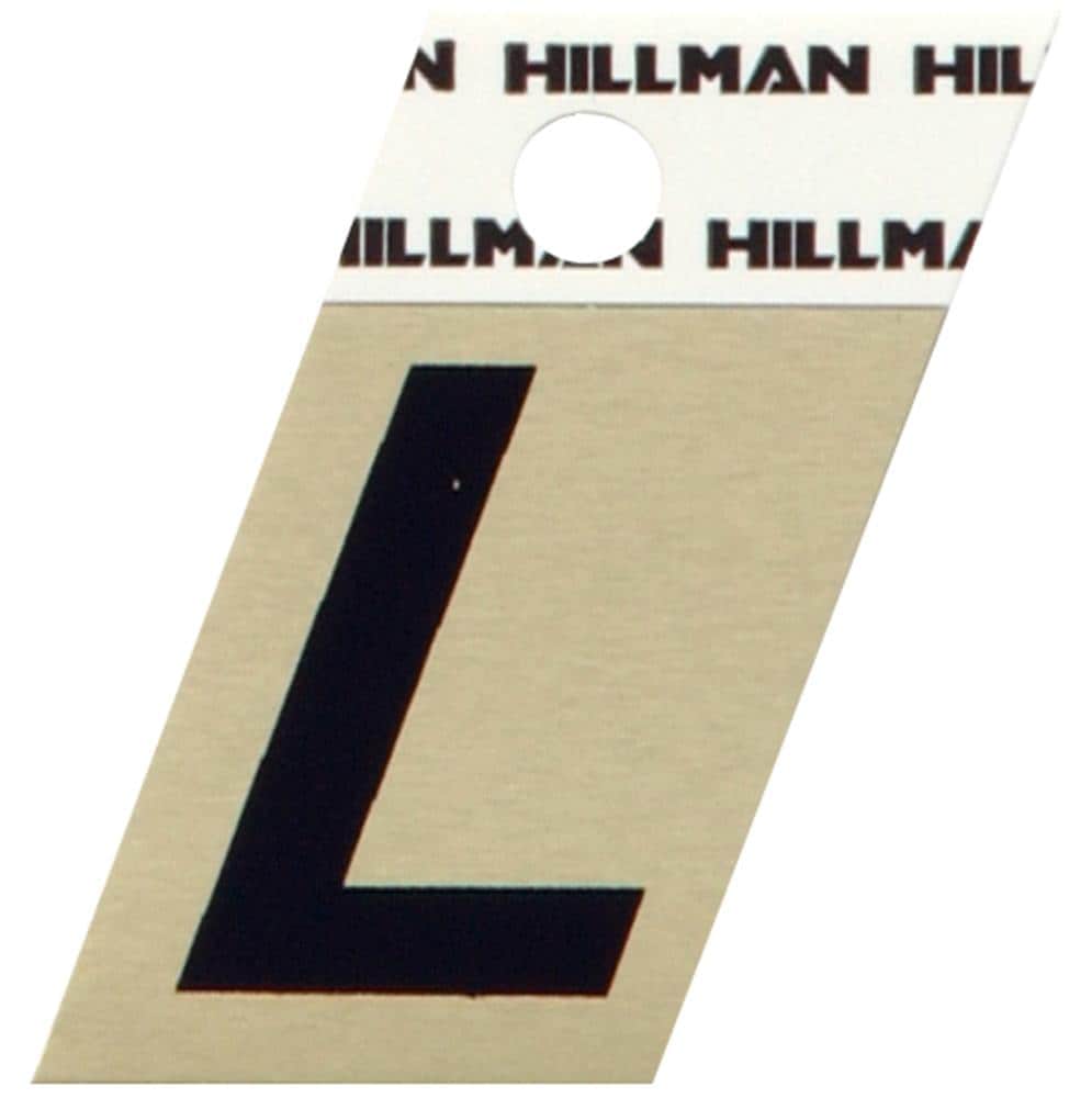 Hillman 840516 1-1/2-in Reflective Black Letter L
