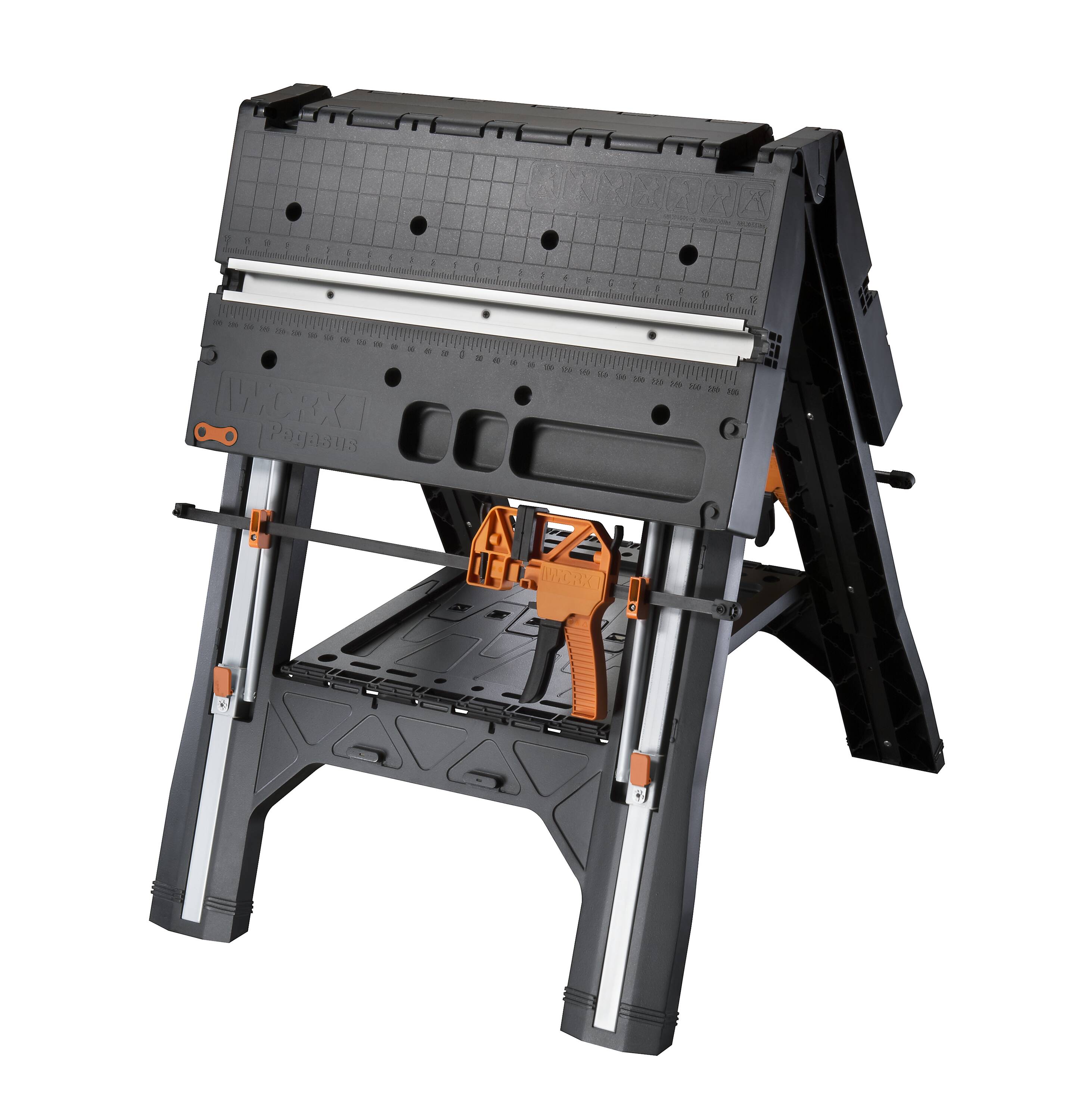 Pony 31-in L x 32-in H Black and Orange Plastic Adjustable Height