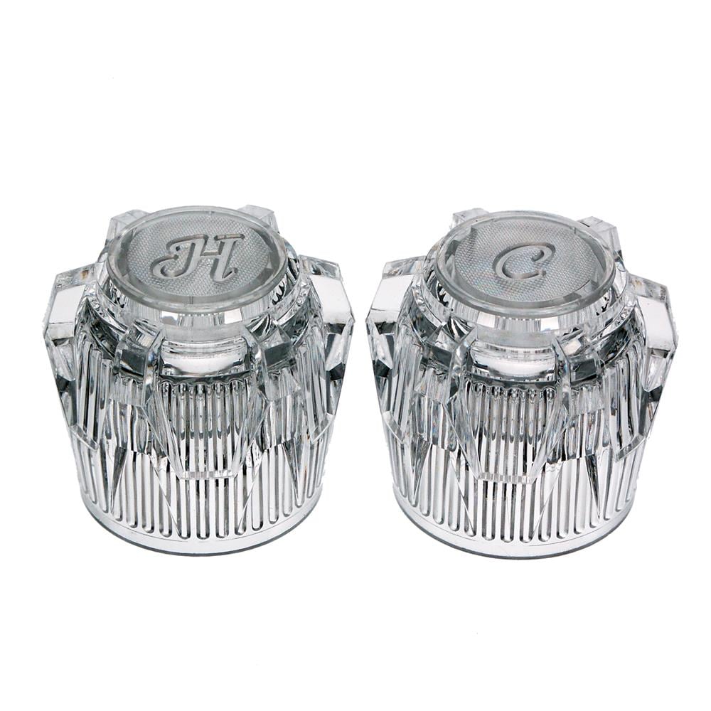 Danco 88170 Clear 2 -Handle Knob Shower Faucet Handle 2 -Pack