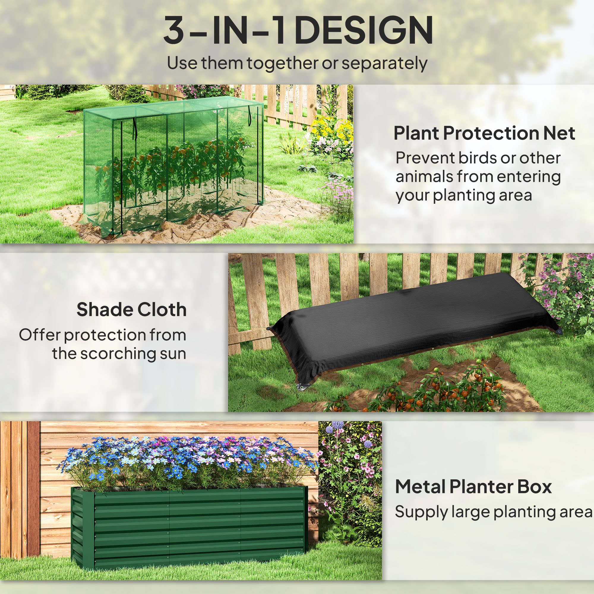 Outsunny 84H-075V01GN Raised-Garden-Beds - View #4