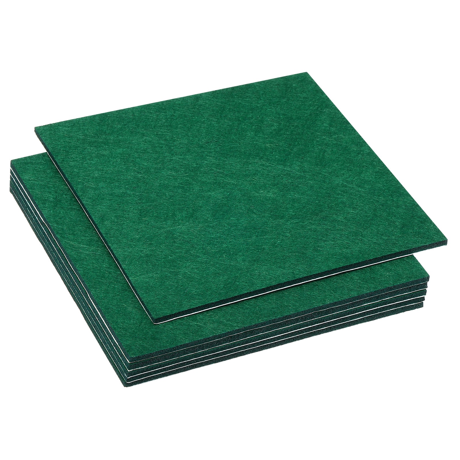 PATIKIL 6pcs 12 x 12-Inch Lamp Base Felt 3mm Thickness Square Felt Furniture Pad Soft Adhesive Non-slip Anti-scratch Backed Felt for Lamp Furniture DIY Craft Dark Green