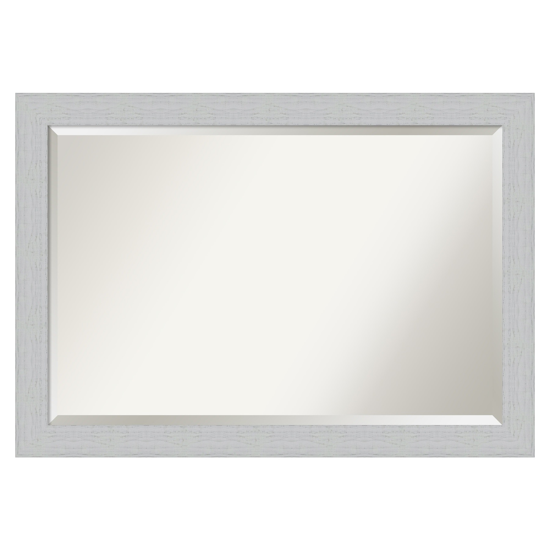 Amanti Art DSW4093657 Shiplap 40.25-Inches x 28.25-Inches Framed Rectangle Bathroom Vanity Mirror ( Distressed White )