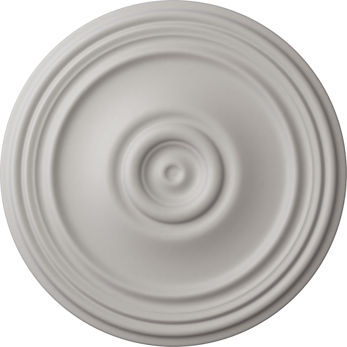 Ekena Millwork CM21REUWF Reece 21-in W x 21-in L Painted Ultra Pure White Polyurethane Whole Ceiling Medallion