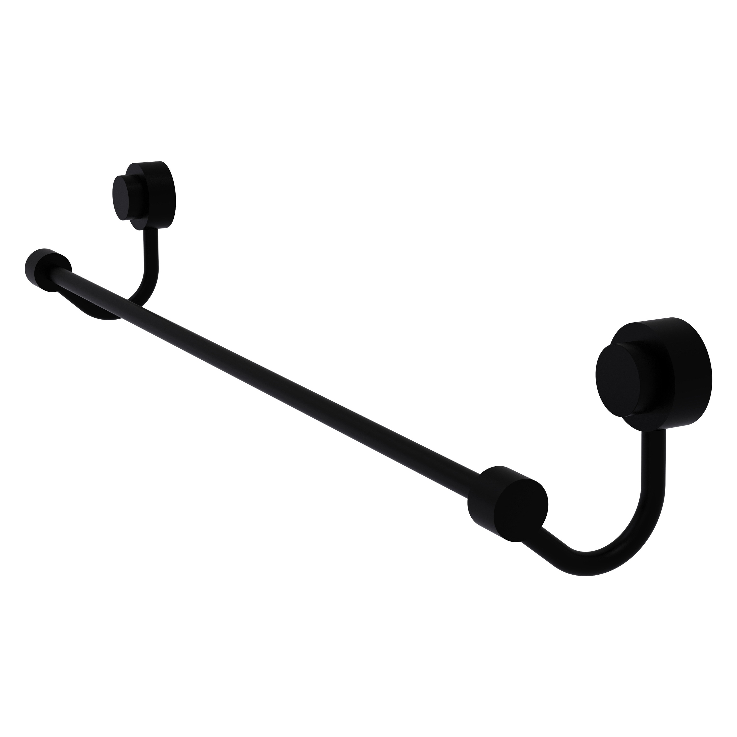 Allied Brass 421/36-BKM Venus 36-in Matte Black Wall mount Single Towel Bar