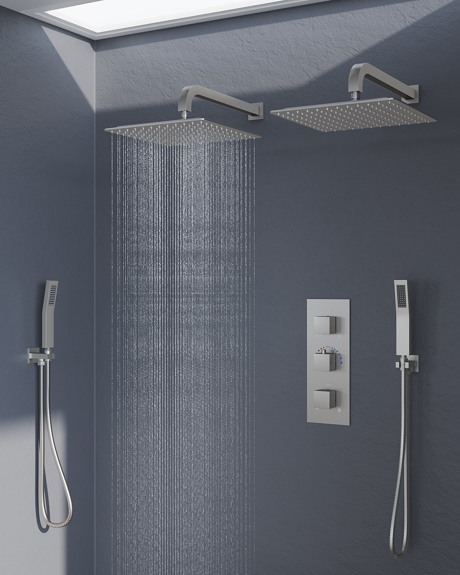 GRANDJOY SFS-1069-NK12 Showerhead-Bar-Panels - View #2