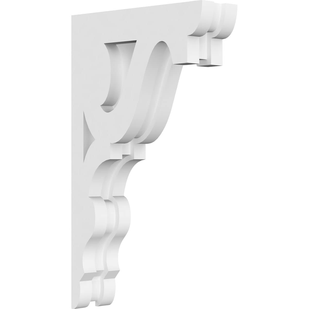 Ekena Millwork CORP01X06X11RB 1.875-in x 6.5-in x 11-in Robin Unfinished White PVC Paintable Corbel