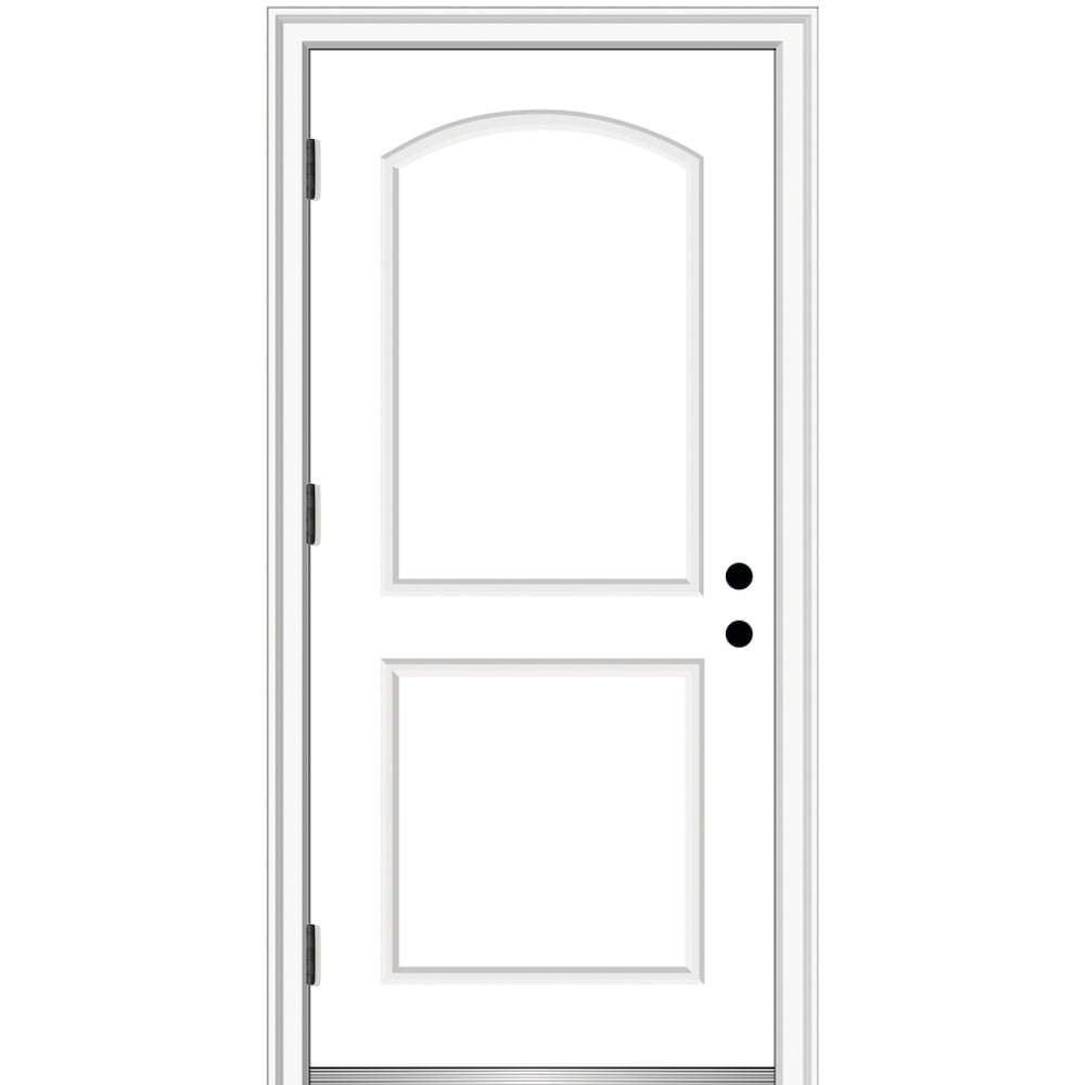 RELIABILT 32-in x 80-in Steel Right-Hand Outswing Primed Prehung Single  Front Door Insulating Core in the Front Doors department at