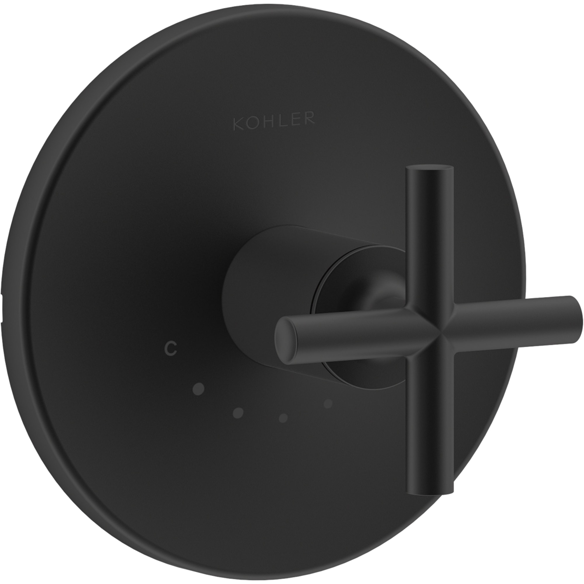 KOHLER K-T14488-3-BL Matte Black Cross Shower Faucet Handle