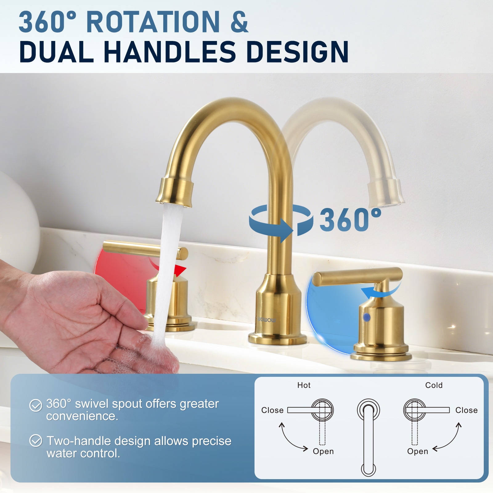 WOWOW 2320500G-LW Lavatory-Faucets - View #5