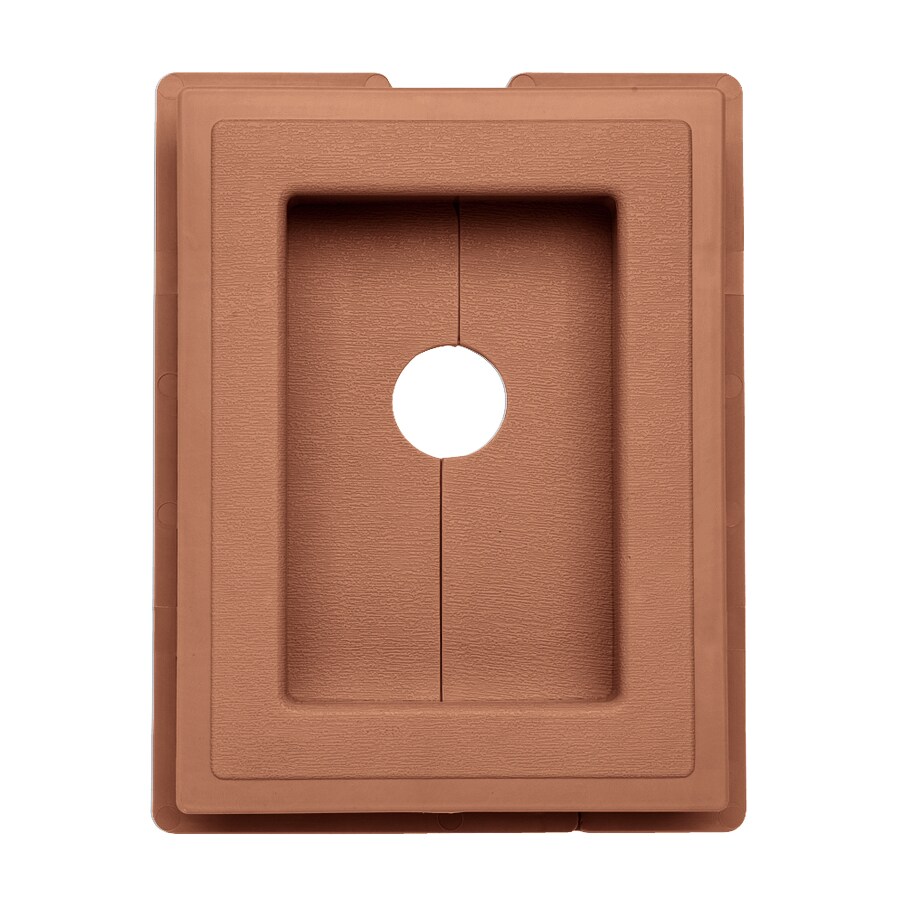 Ply Gem 141743 7.5-in x 1-in Redwood Vinyl Universal Mounting Block