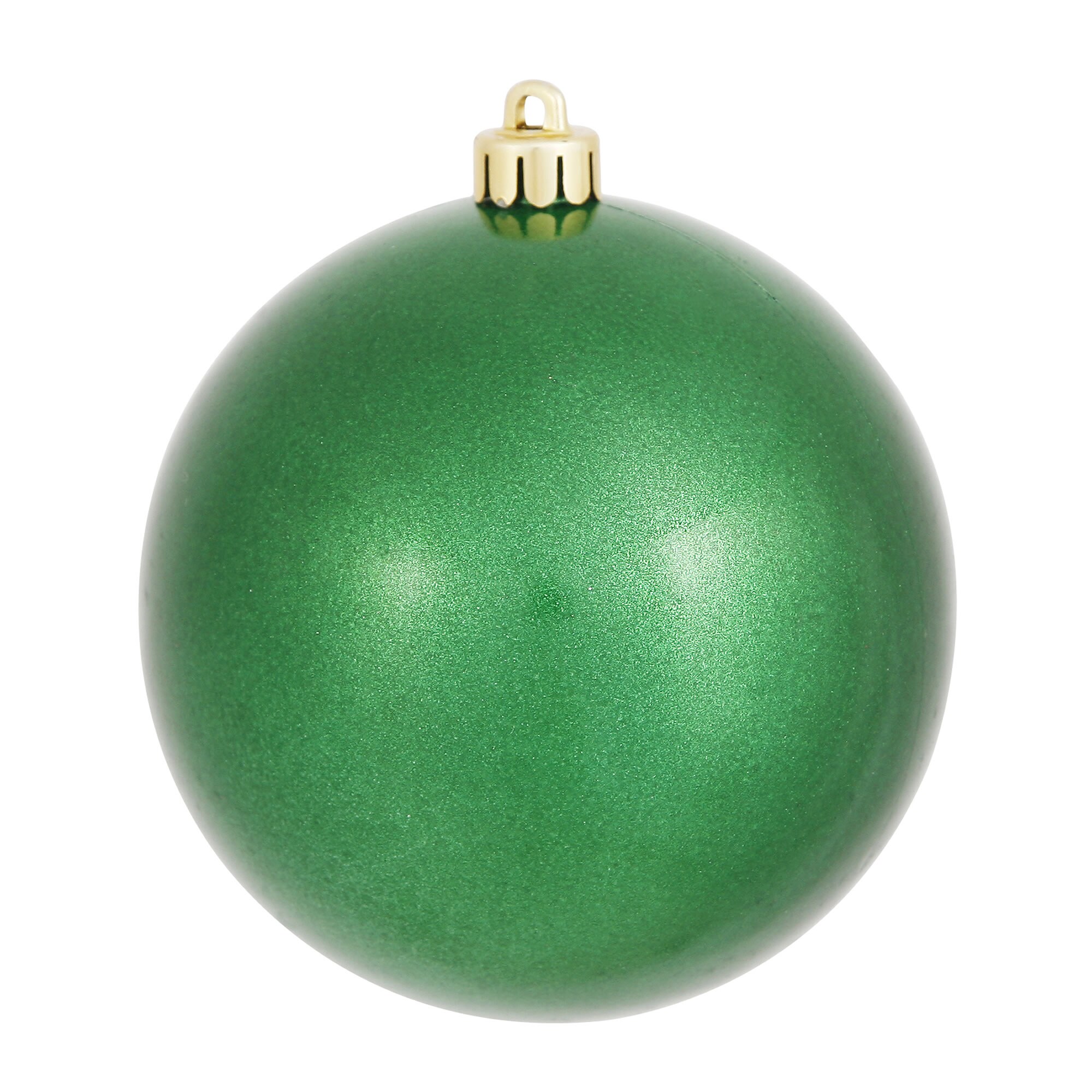 Vickerman N591004DCV 6 -Pack Green Ball Standard Indoor Ornament set Shatterproof