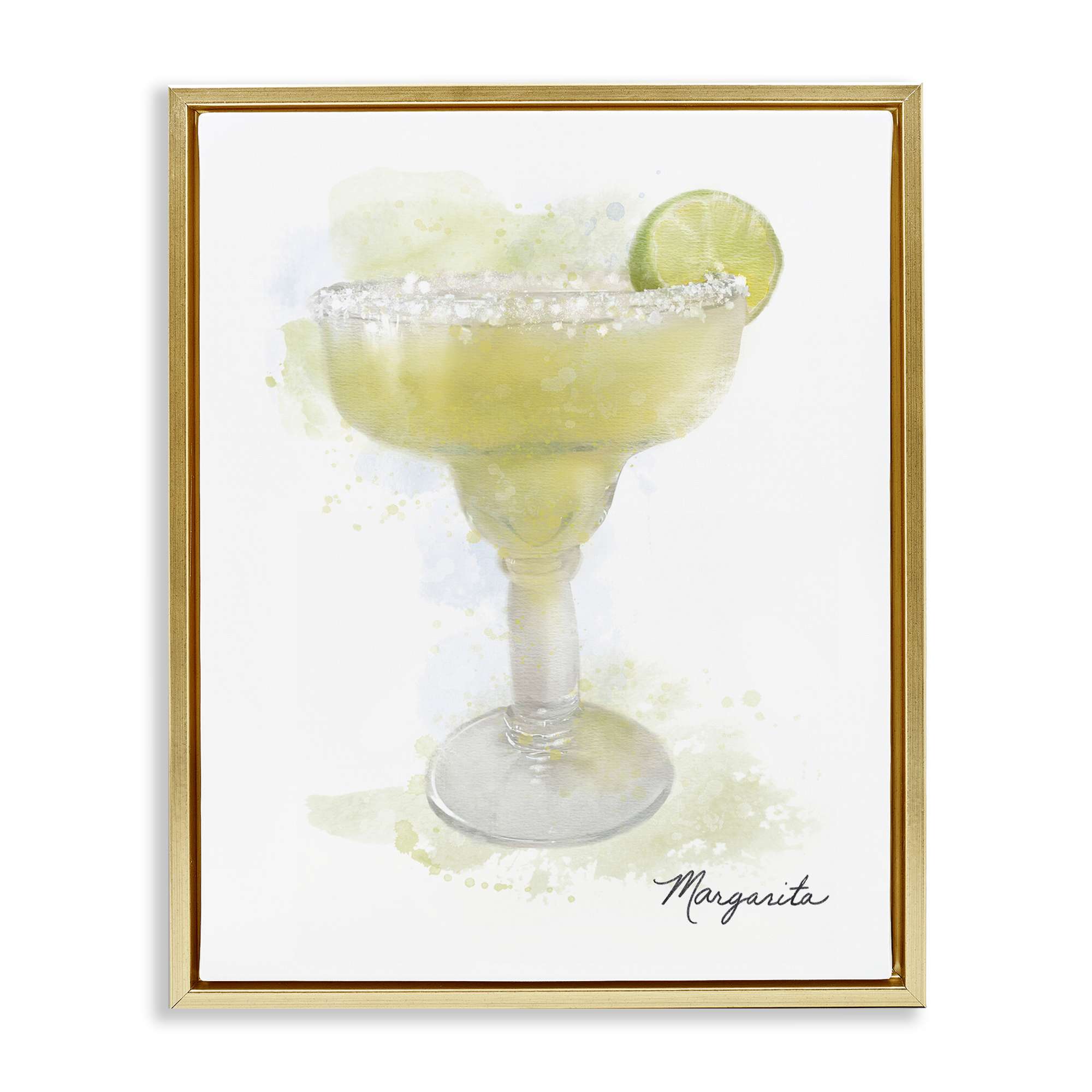 Stupell Industries BS-507-FFG-24X30 Soft Faded Margarita Gold Framed Floater Canvas Wall Art By Matthew Piotrowicz 25 x 31