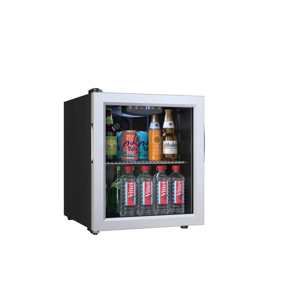 EdgeStar 17.1875-in W 52-Can Capacity Black Cabinet; Stainless Steel ...