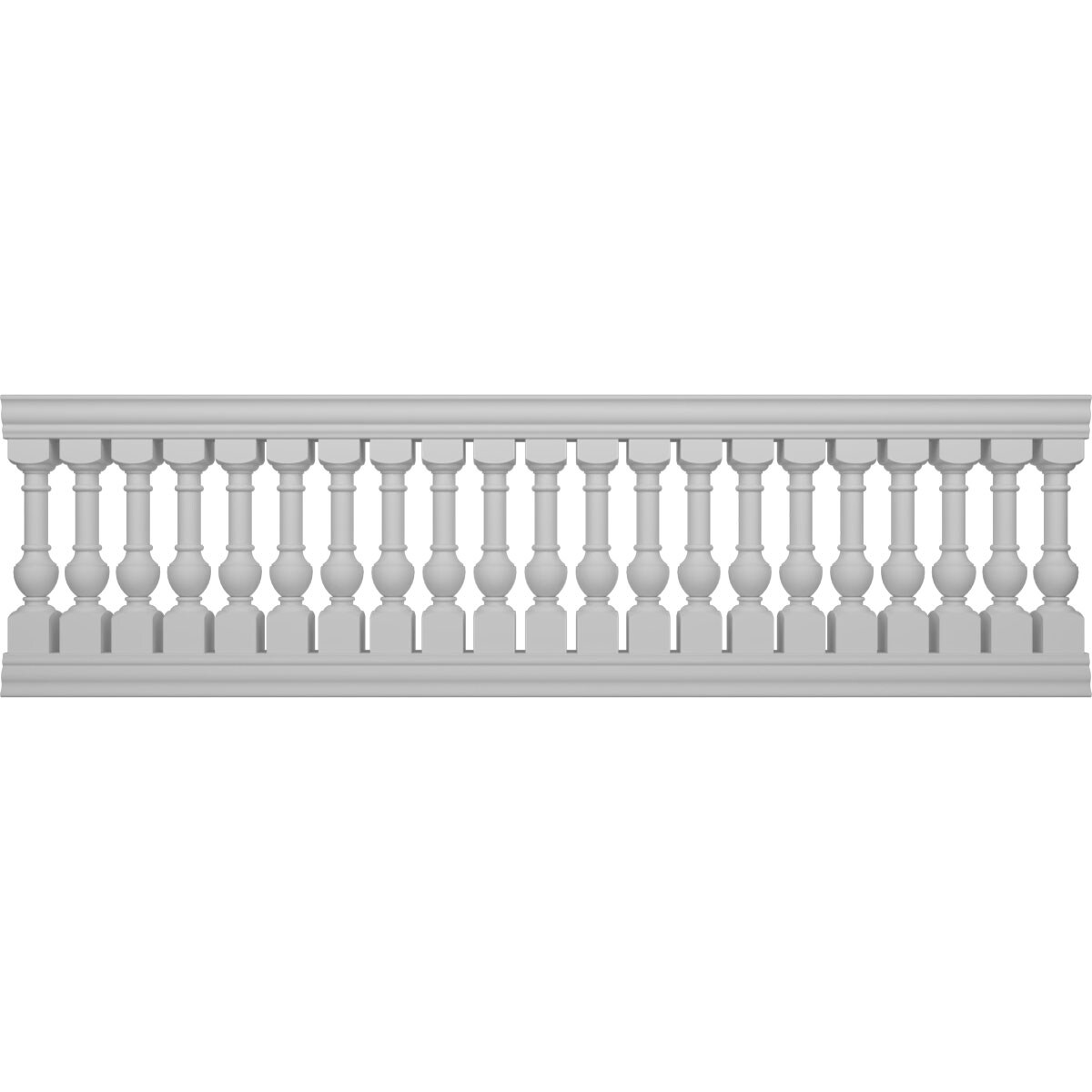 Ekena Millwork BALK40X132YOD FiberThane 10-Feet x 40-Inches York Fiberglass Deck Rail Kit