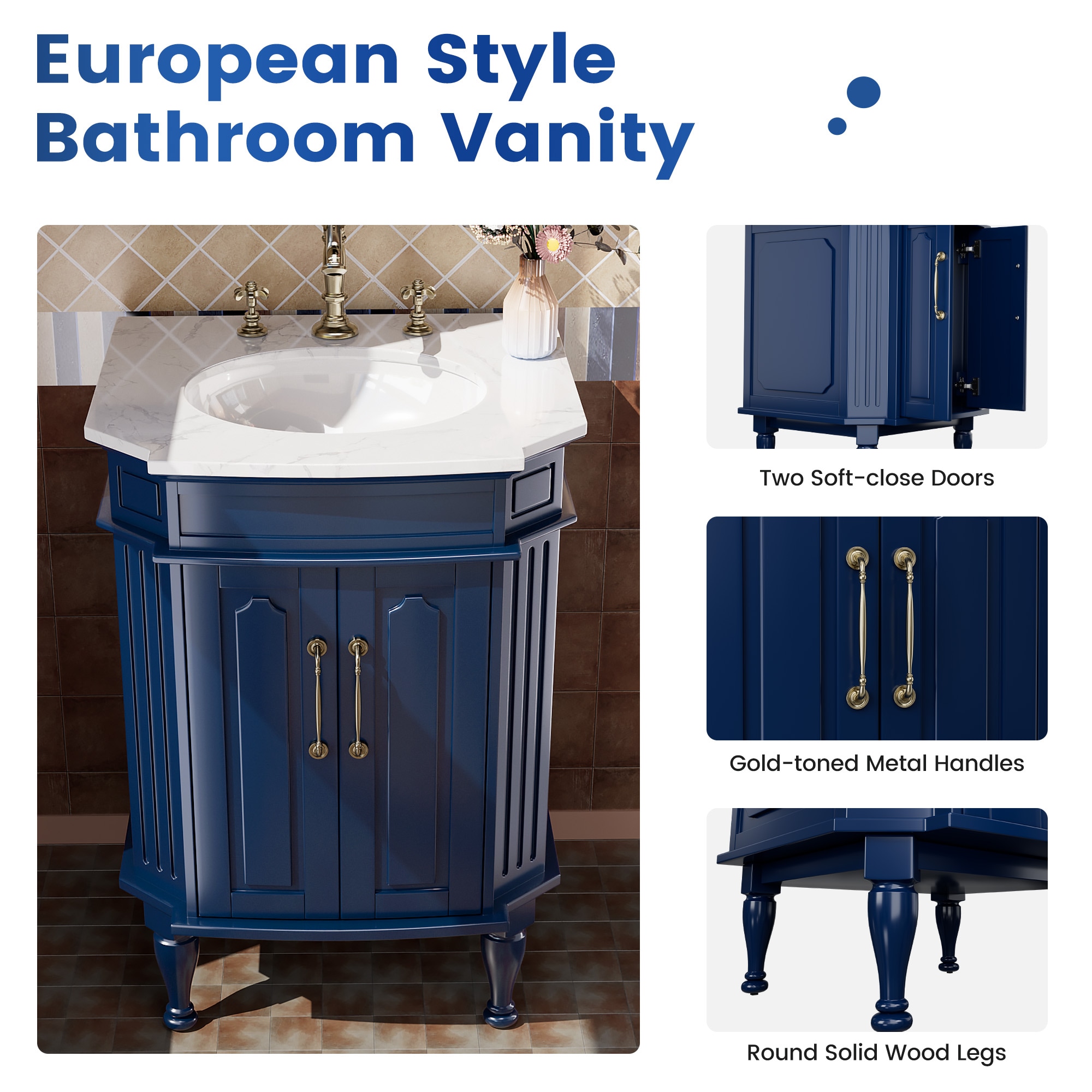 JEAREY JE-PUWY-BK Bath-Vanity-Combo - View #6