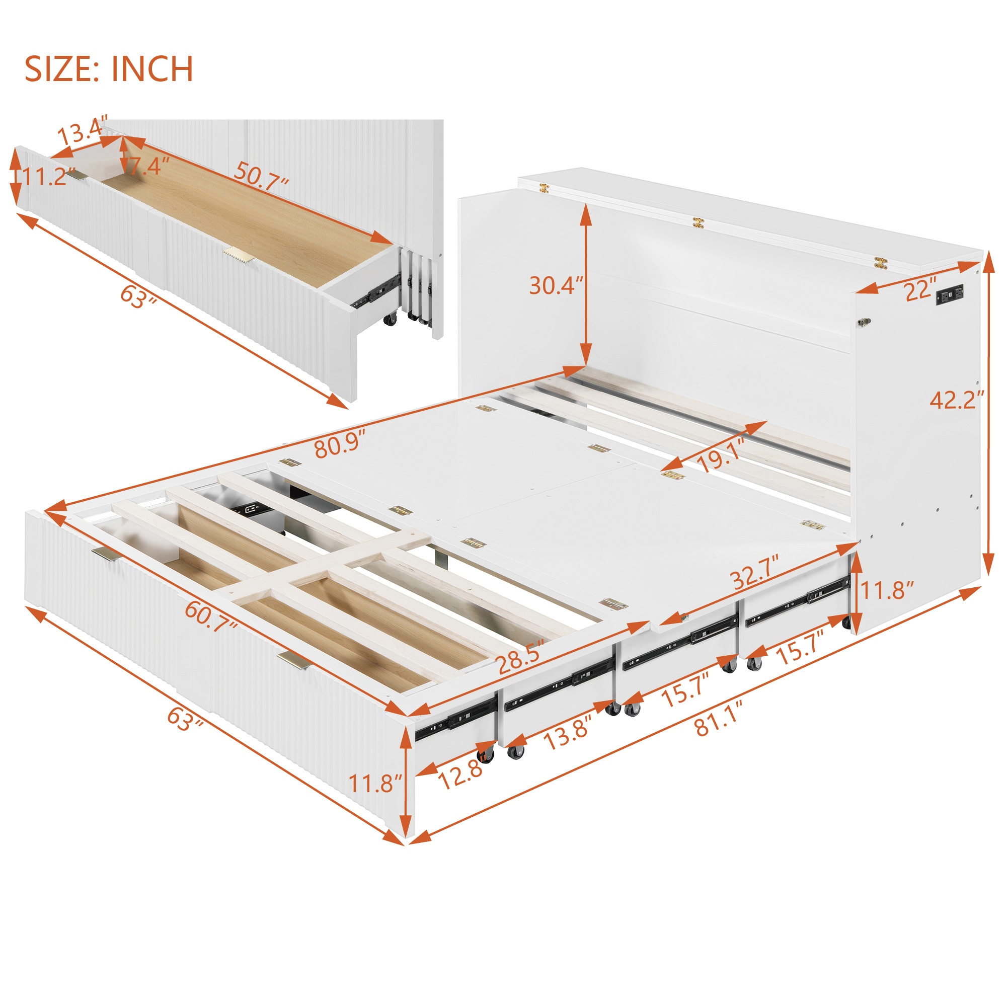 JIMSMAISON JMLFFB228W beds - View #7