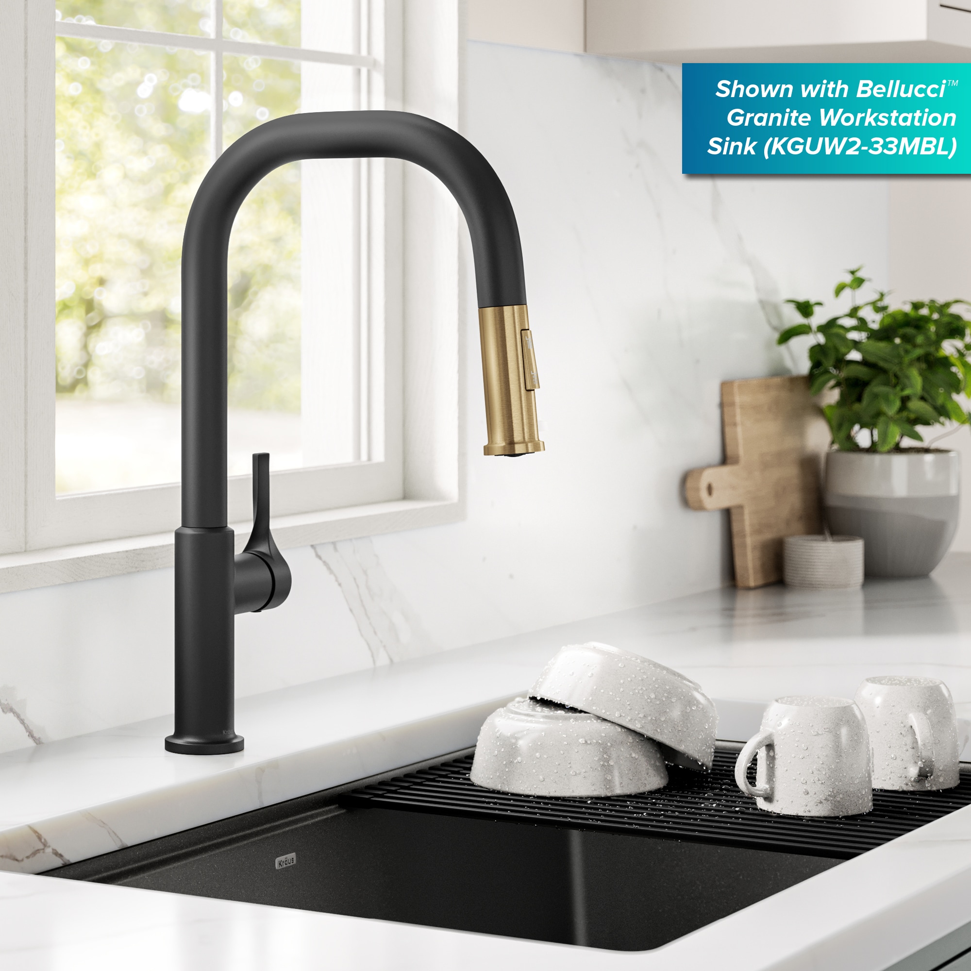 Kraus KPF-2841SFBBMB Kitchen-Faucets - View #4