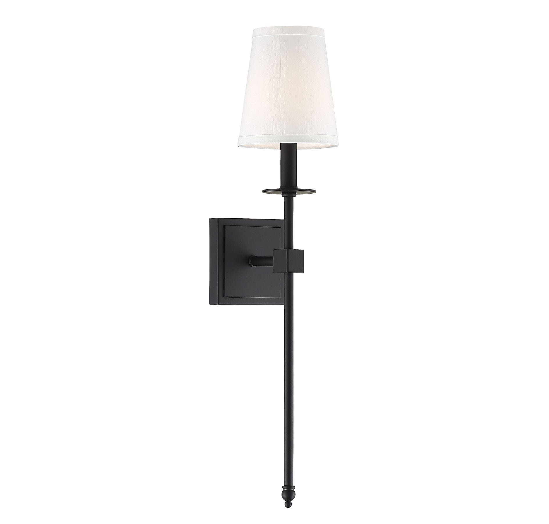 Savoy House Essentials 9-303-1-89 Monroe 5-in W 1 -Light Matte Black Bohemian/global Wall Sconce