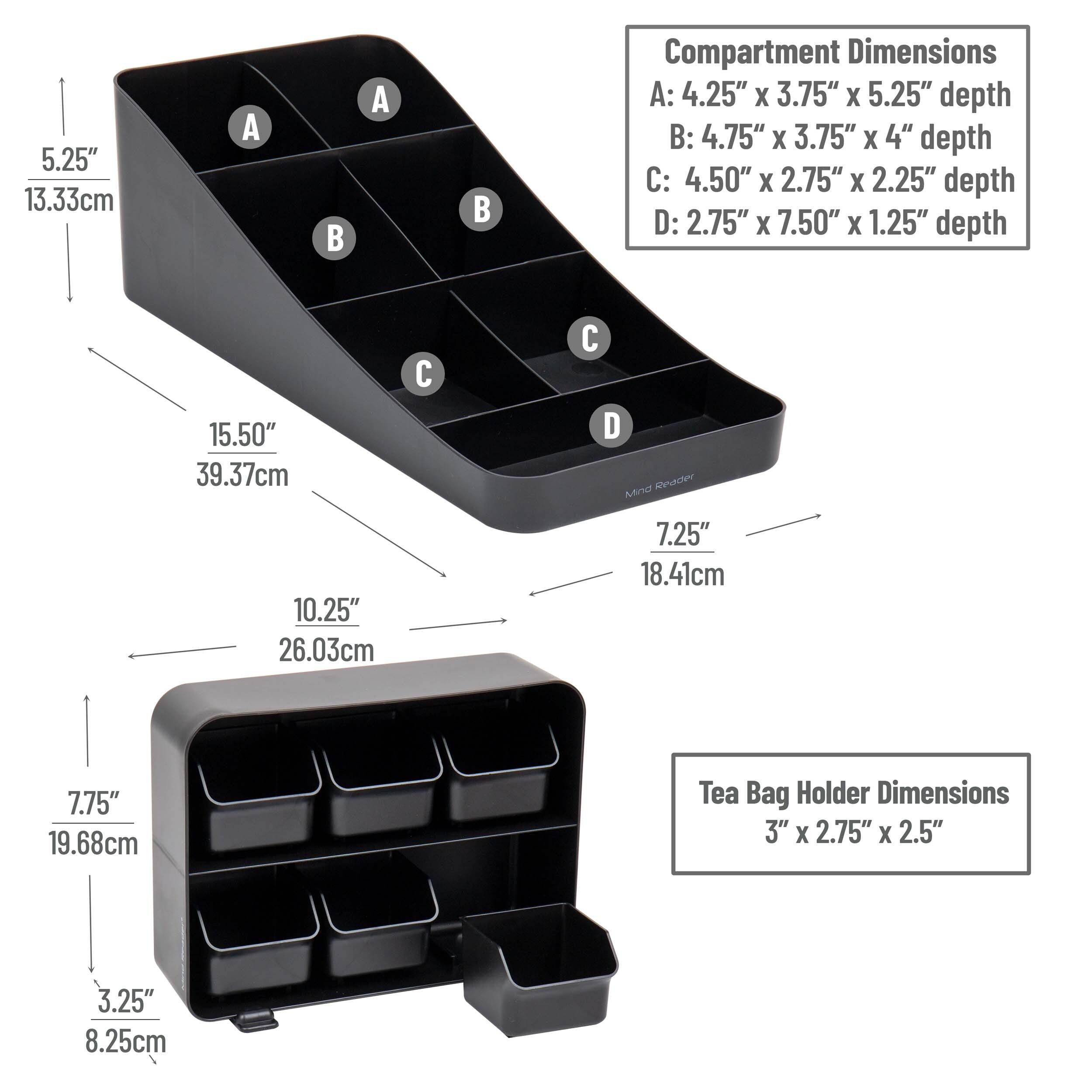 Mind Reader STCOMP7-BLK Coffee-Beverage-Organizers - View #3