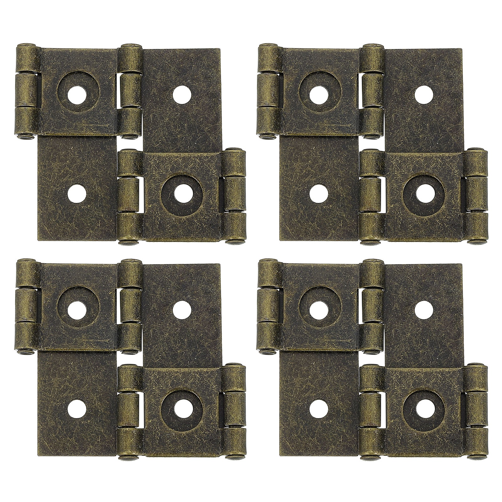 Unique Bargains - Double Acting Hinges Folding Screen 4pcs 2.13inch Double Swing Hinges Retro Sty...