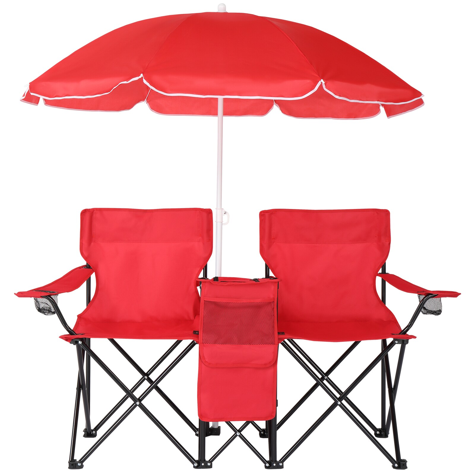 Winado LO1G58000563 Polyester Red Folding Beach chair