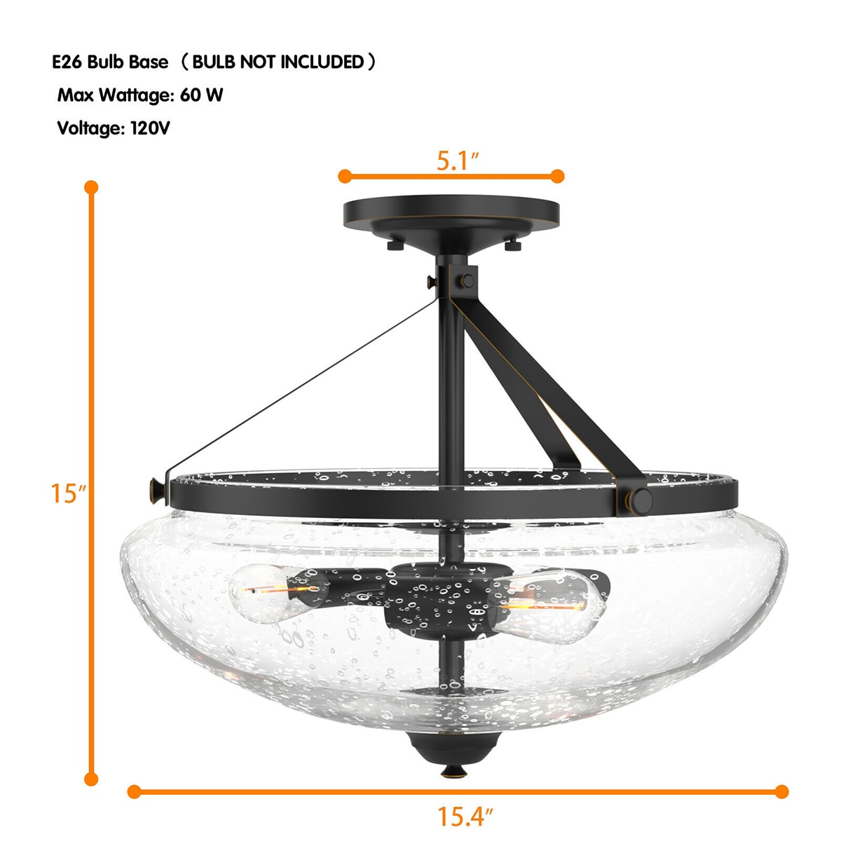 WELLFOR DZJ24795US flushmounts - View #9