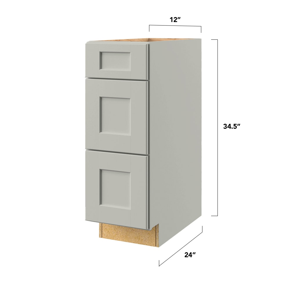 allen + roth Stonewall 12-in W x 34.5-in H x 24-in D Stone Drawer Base ...