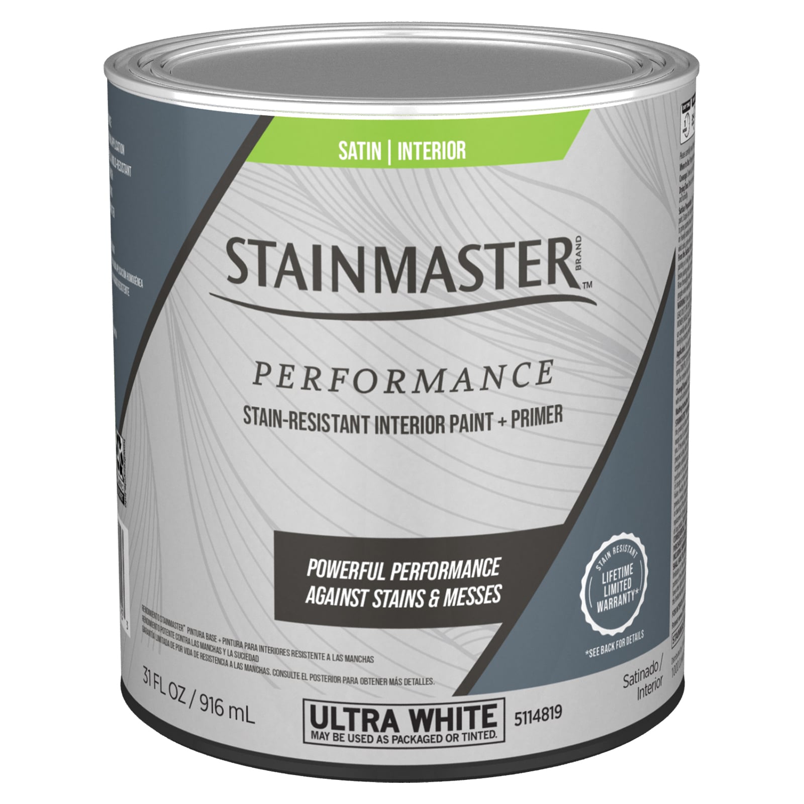 Interior Paint and Primer | Non-Toxic Water-Based Acrylic Latex (Low to No Odor) | Touch-Ups | Durable Long-Lasting Finish | 1 Quart (32 fl oz)