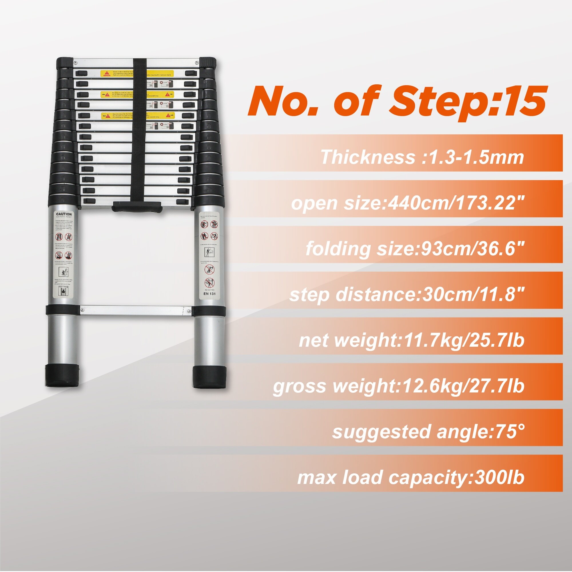 HyperDrop Cart B-7E4O6B9C4B1S Multiposition-Ladders - View #3