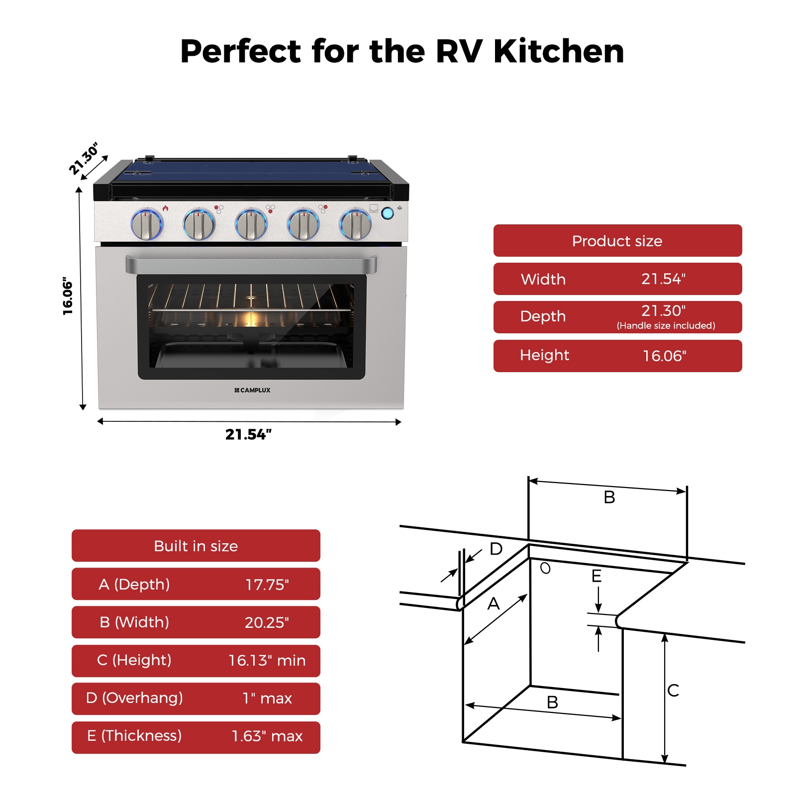 Camplux RGS17MSF Freestanding-Gas-Ranges - View #2
