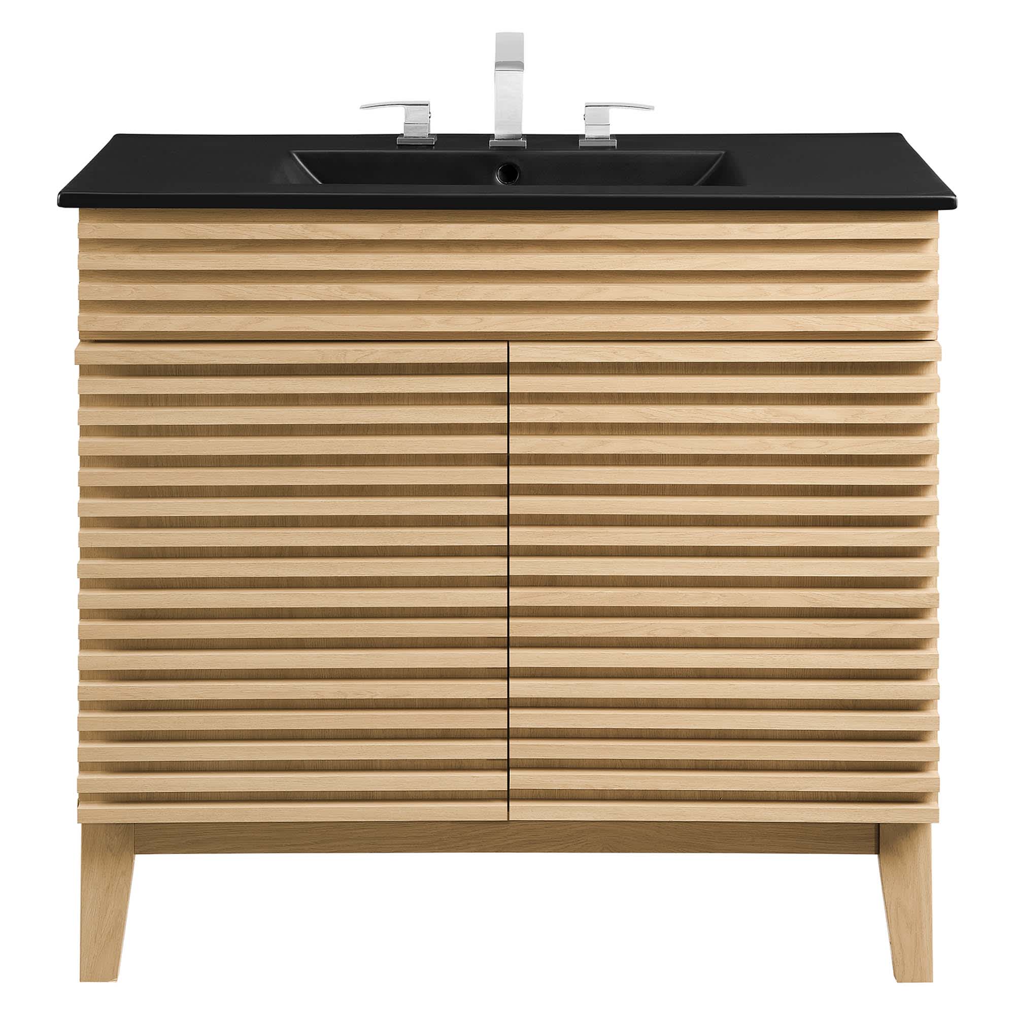 Modway EEI-5396-OAK-BLK Bath-Vanity-Combo - View #6