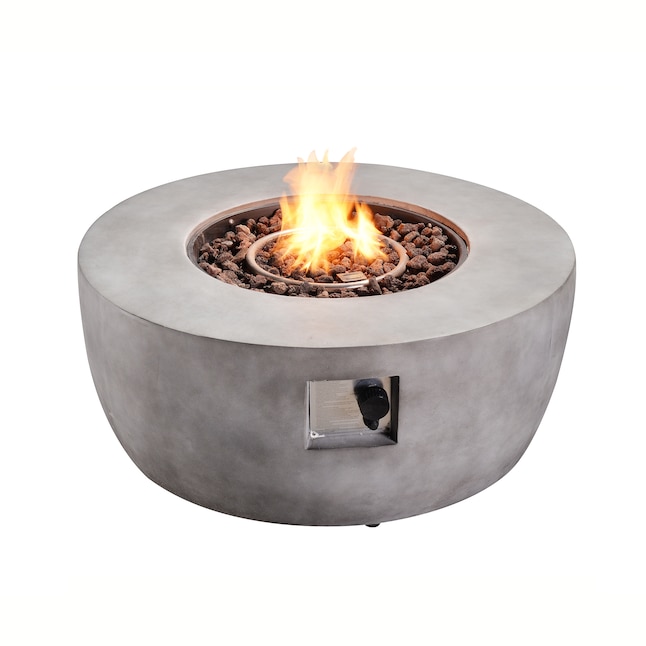 Concrete Propane Gas Fire Pit, Can I Have A Propane Fire Pit On My Deck