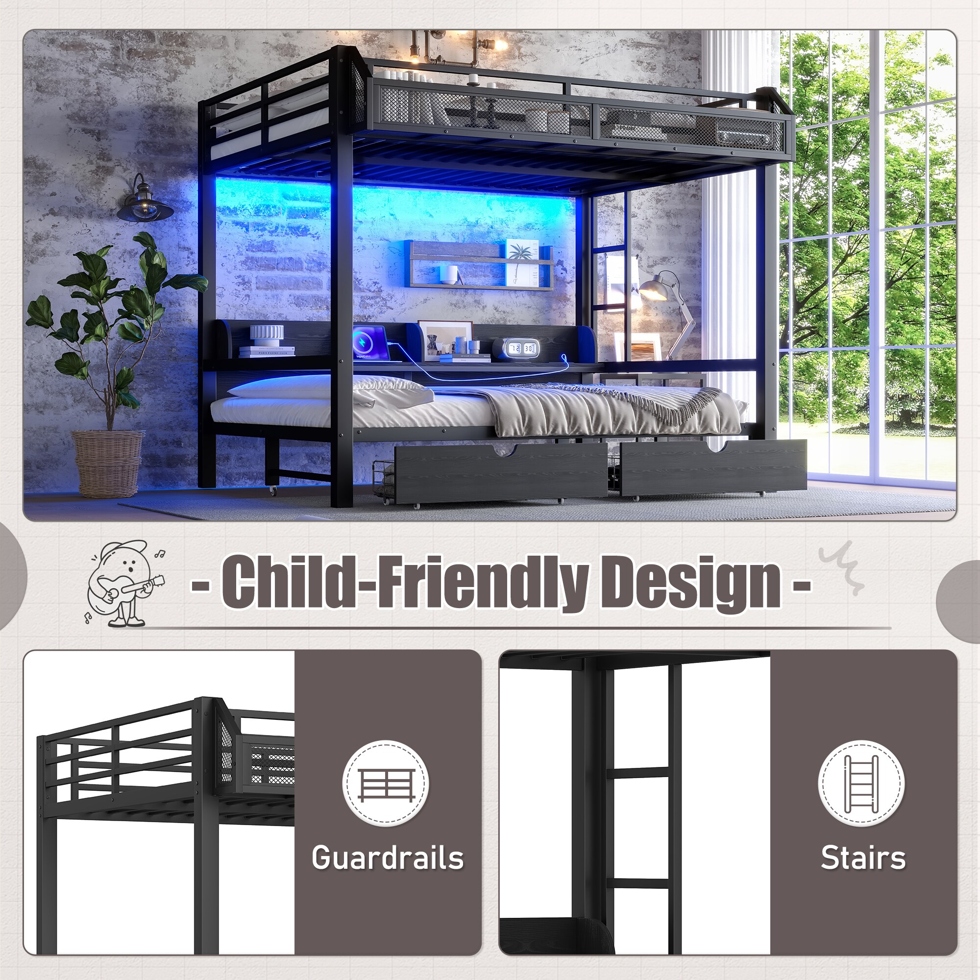 Loebelle TXXBUNK16 Bunk-Beds - View #3