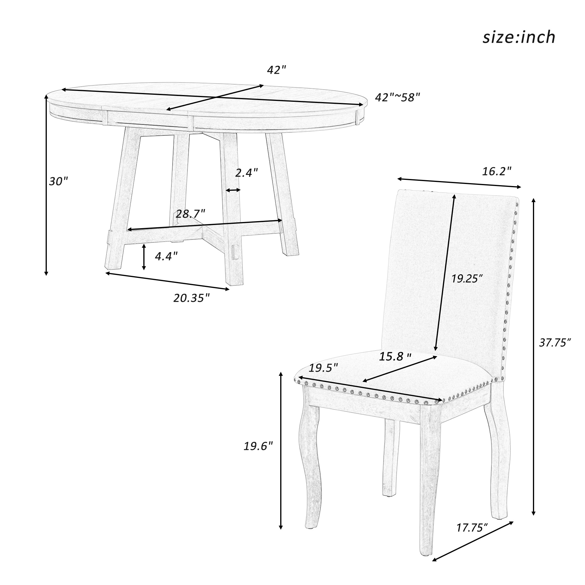 SINOFURN SYA330070BG Dining-Sets - View #3