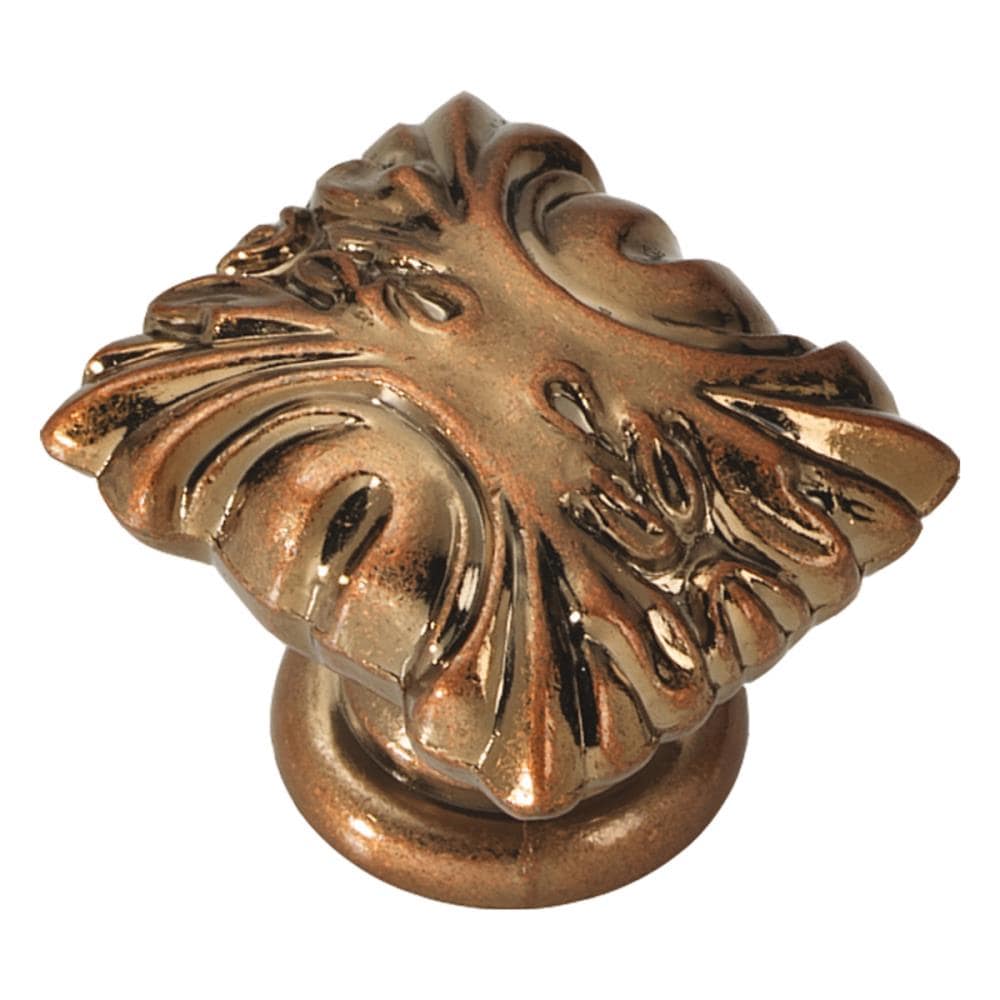 Hickory Hardware P3430-ARG Ithica 1-5/16-in Antique Rose Gold Square Traditional Cabinet Knob