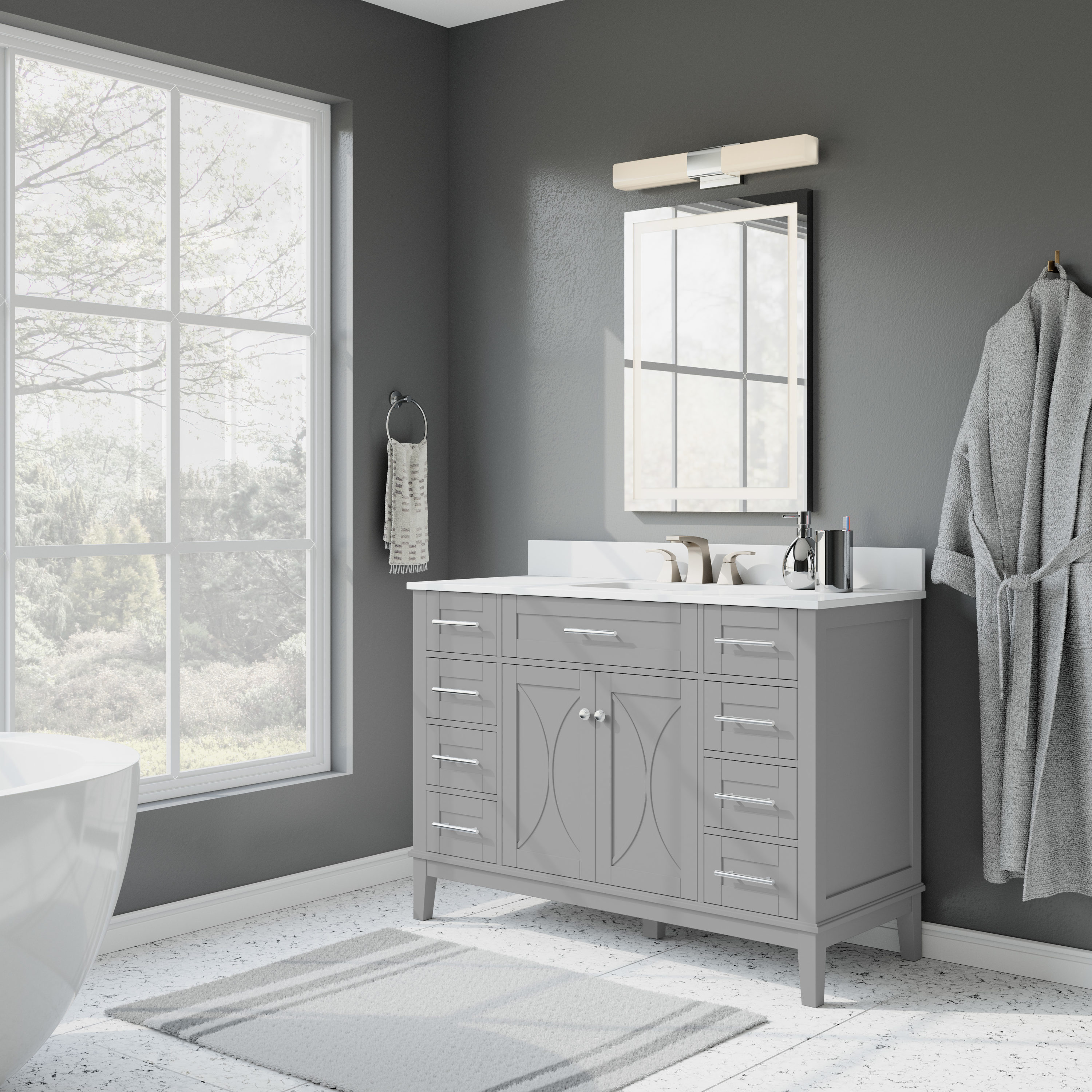 allen + roth LWSK48VG Bath-Vanity-Combo - View #3