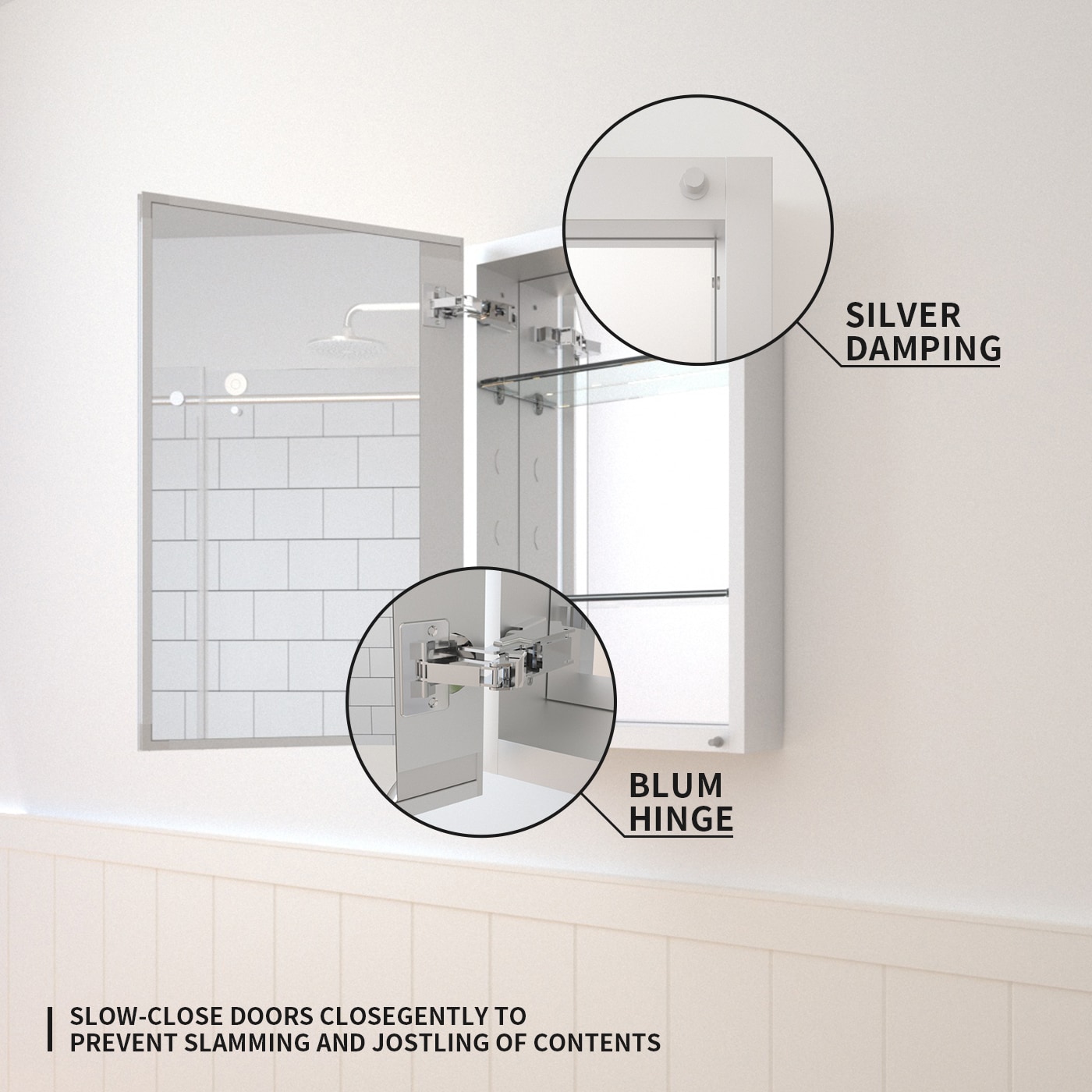 TaiMei MMC1524-SA Bathroom-Medicine-Cabinets - View #6